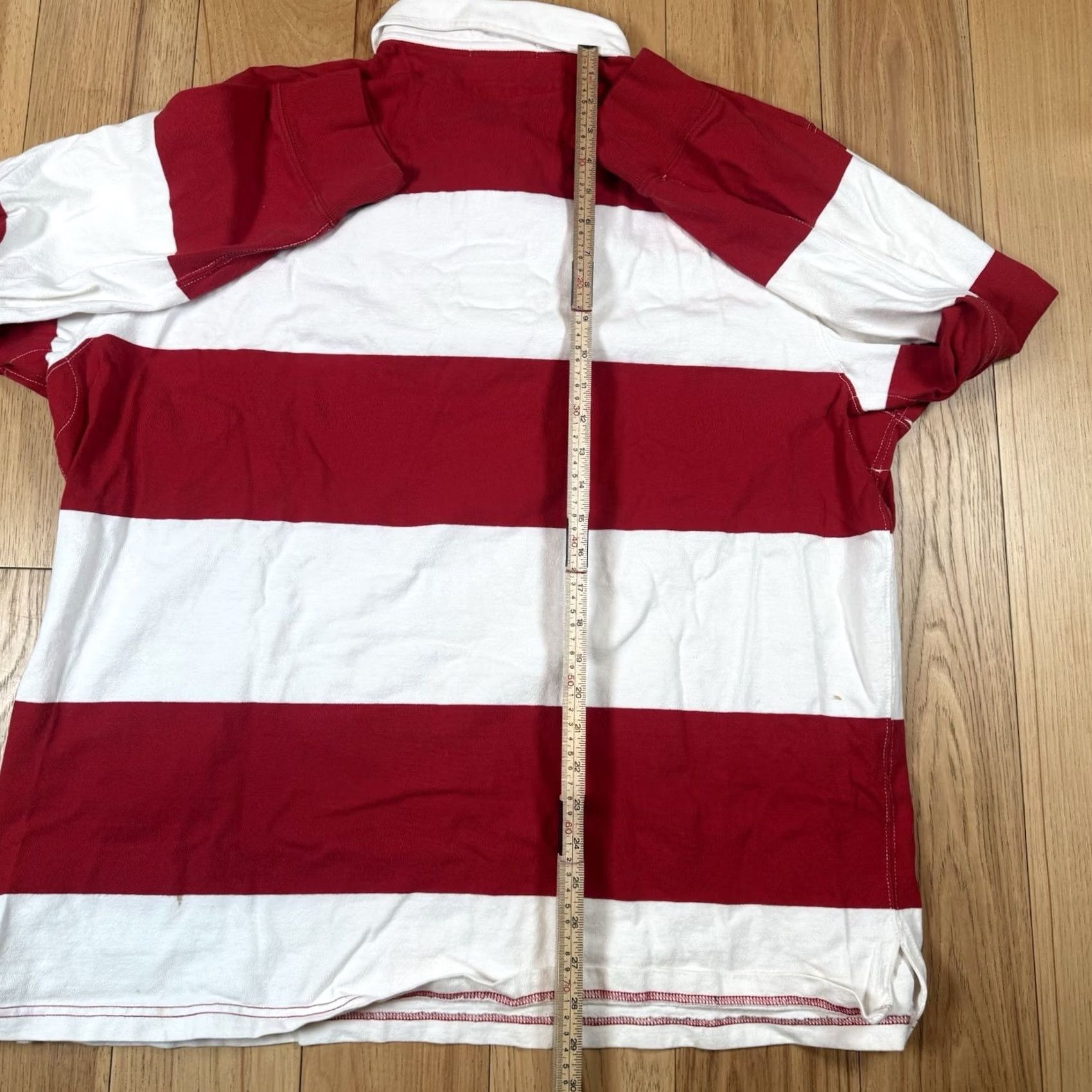 Ralph Lauren VINTAGE Polo Ralph Lauren Rugby Jersey PRLC Club Mens XL Red White Stripe Clubs 1967 Rugby Mens XL Red White Stripe Polo Ralph Lauren Shirt Size US XL / EU 56 / 4 - 7 Thumbnail