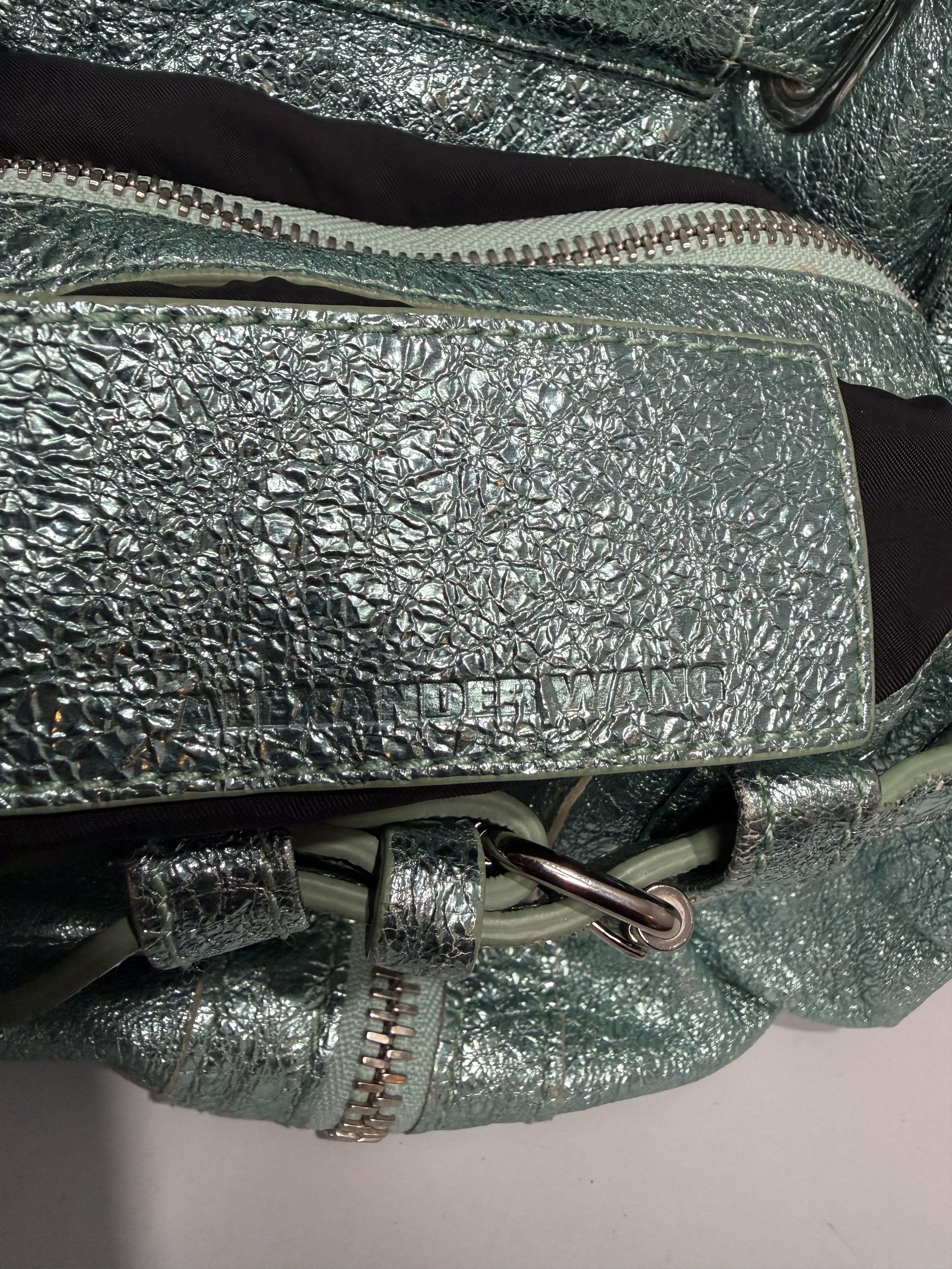Alexander Wang Alexander Wang Metallic Mint Leather Marti Backpack Bag Size ONE SIZE - 6 Thumbnail