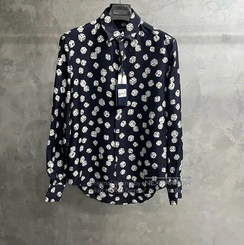 Louis Vuitton Louis Vuitton Blue Men's Silk Shirt . Size US XS / EU 42 / 0 - 1 Thumbnail