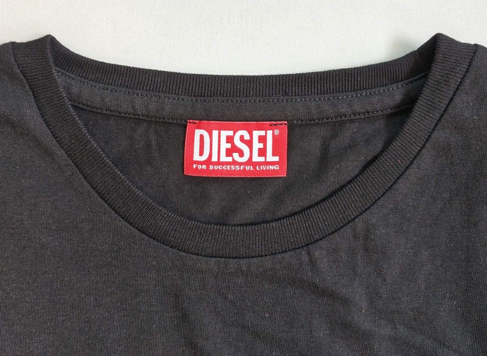 Diesel DIESEL Black T-shirt with DSL 78 Denim print T 4154 Size US L / EU 52-54 / 3 - 4 Thumbnail