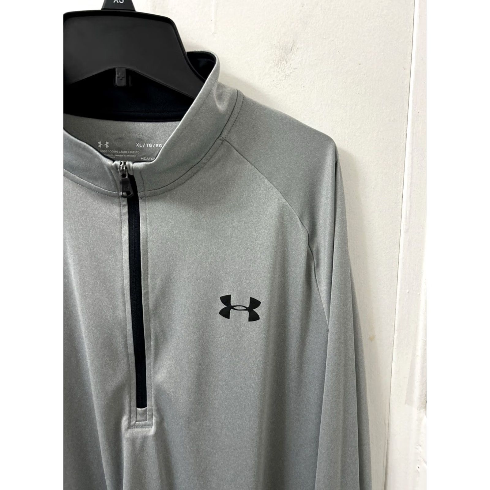Under Armour Under Armour HeatGear 1/4 Zip Mens XL Gray Pullover Size US XL / EU 56 / 4 - 4 Thumbnail