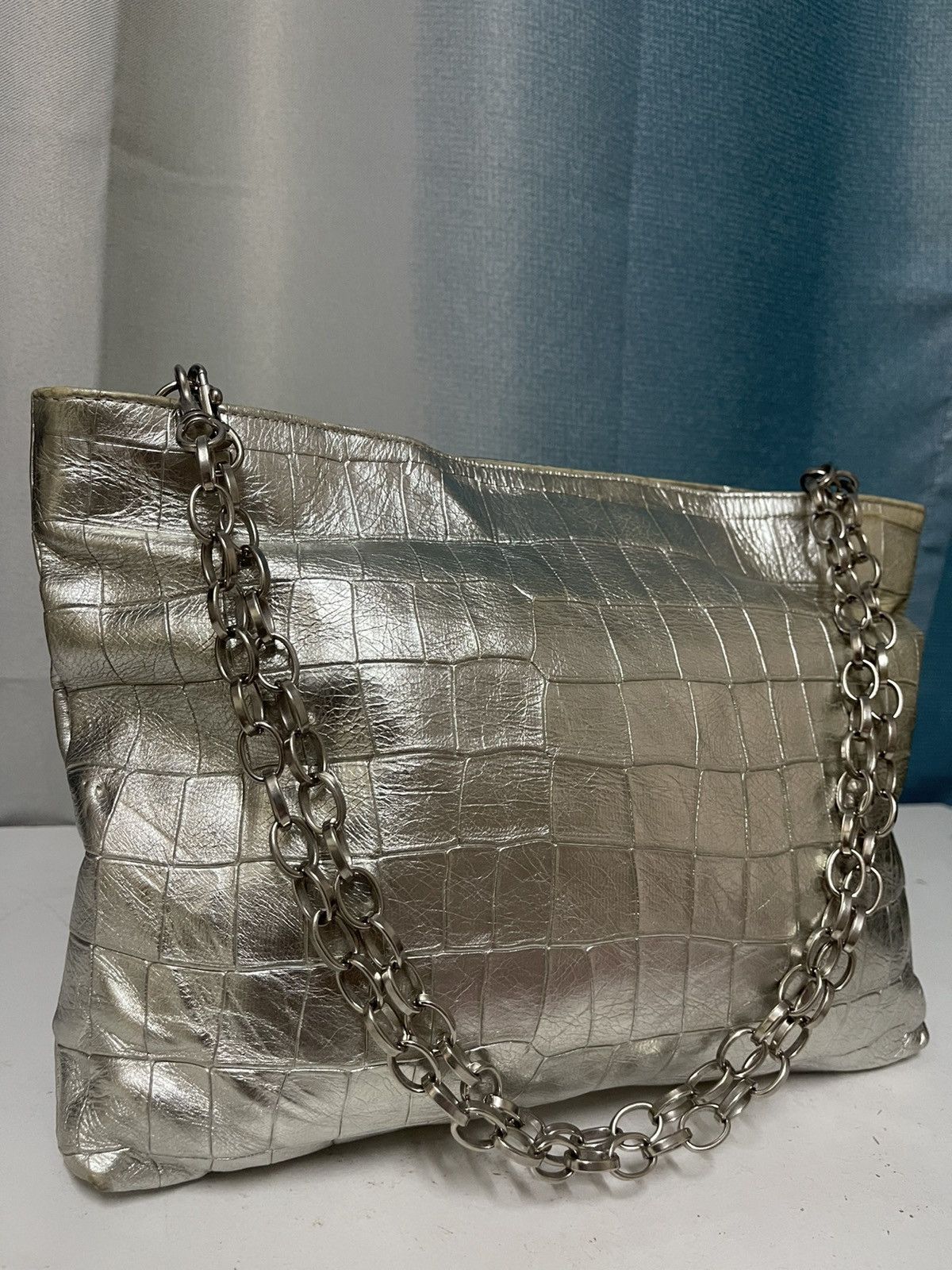 Designer × Japanese Brand SILVER CHAIN HANDLE BAG SALON DE ALFURD JAPAN Size ONE SIZE - 2 Thumbnail