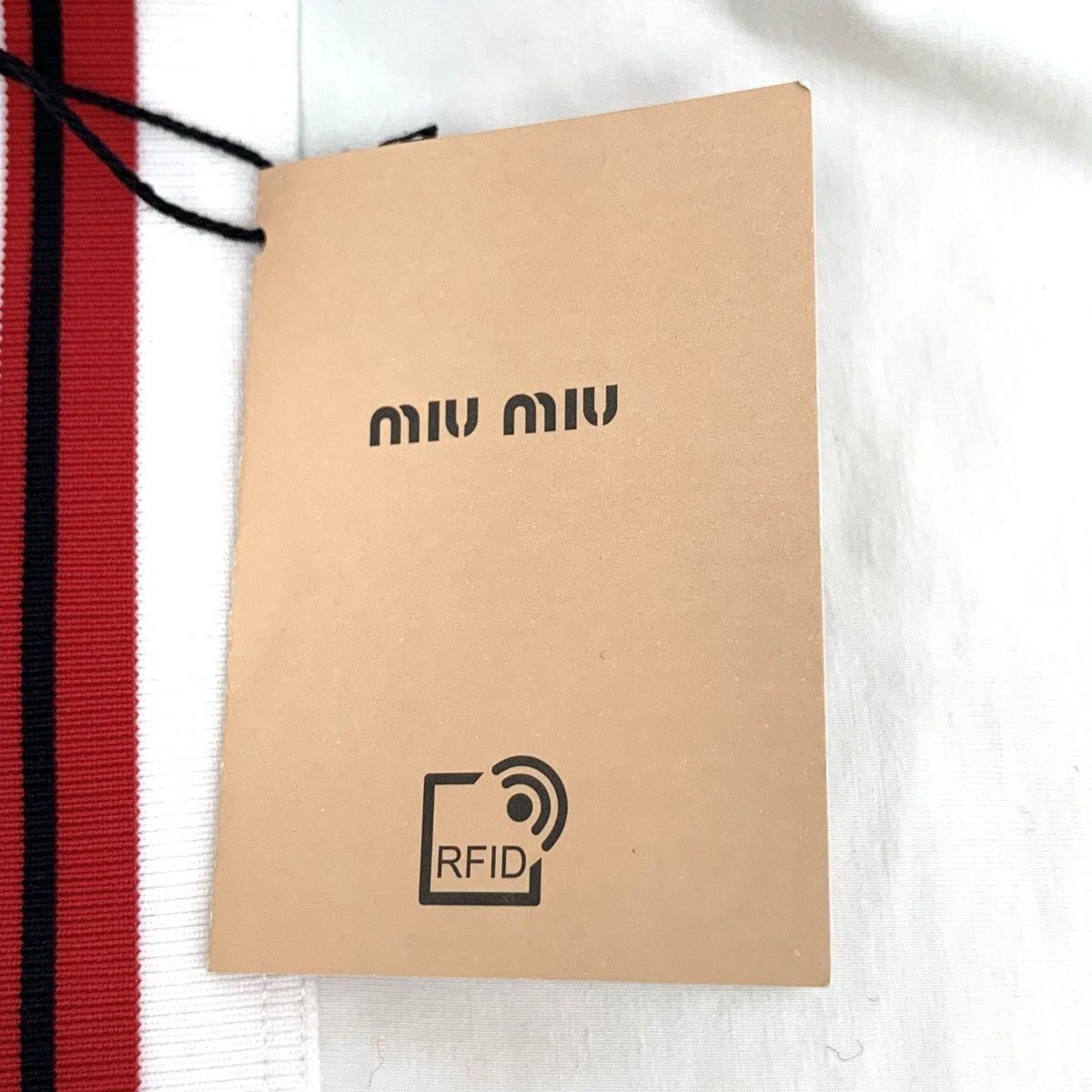 Miu Miu Miu Miu Striped Letter Intarsia Long Sleeve T-shirt K26WX Size S / US 4 / IT 40 - 8 Thumbnail