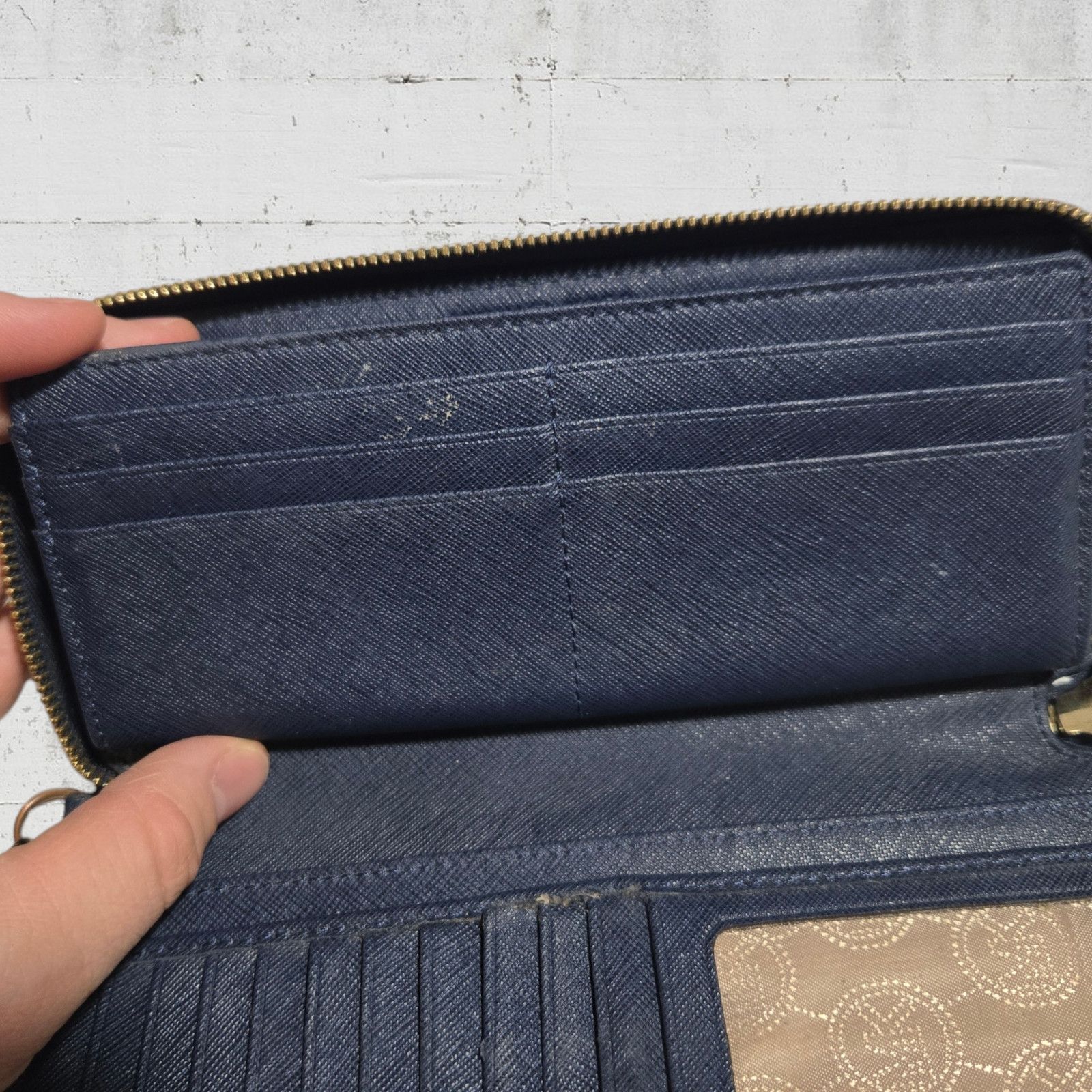 Michael Kors Michael Kors Navy Leather Continental Wristlet Wallet Size ONE SIZE - 6 Thumbnail