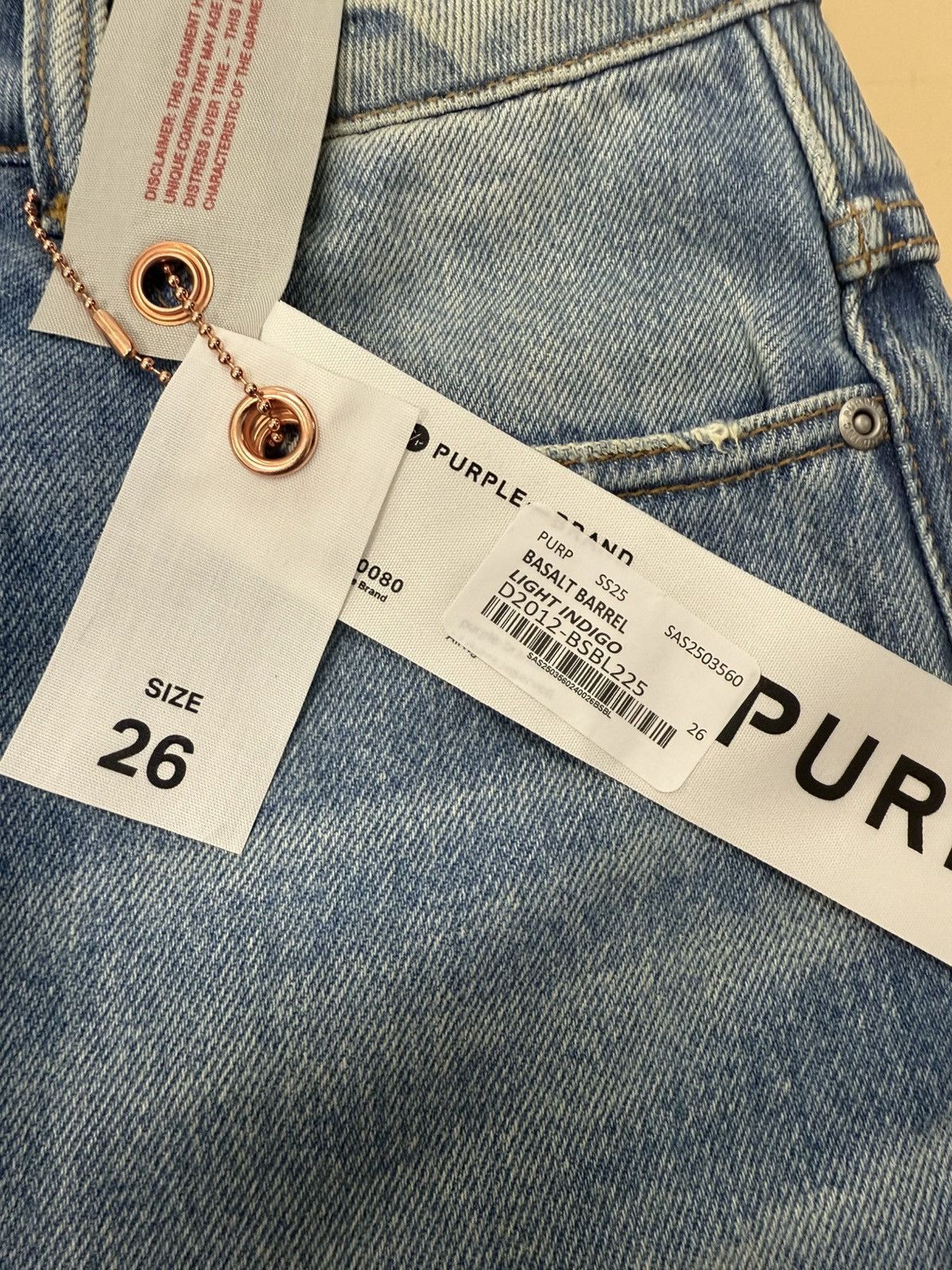 Other Purple Brand Basalt Baggy Blue Jeans Size 26" / US 2 / IT 38 - 2 Thumbnail