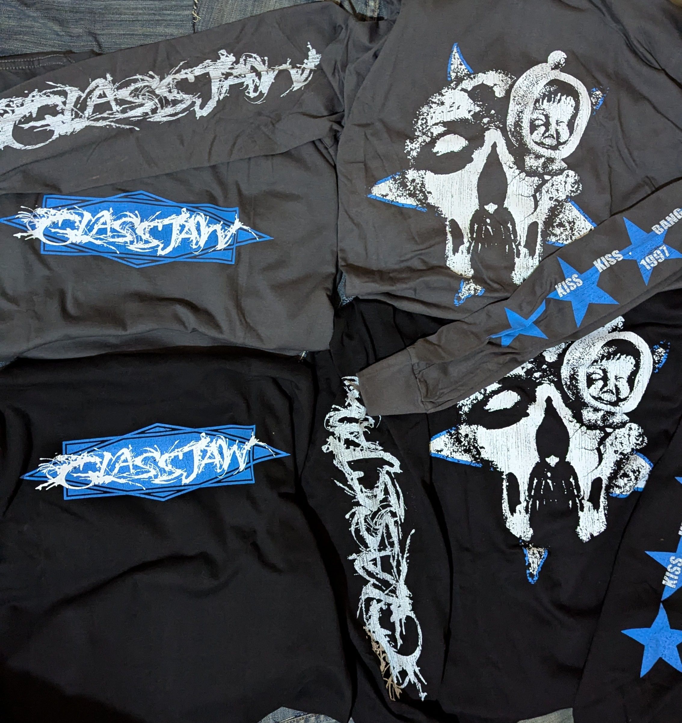 Band Tees vintage Glassjaw kiss kiss bang bang 1997 gray converge Size US XL / EU 56 / 4 - 1 Thumbnail