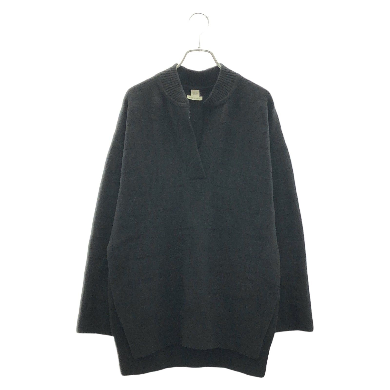 Hermes Hermes Knit Wool Black Size ONE SIZE - 1 Thumbnail