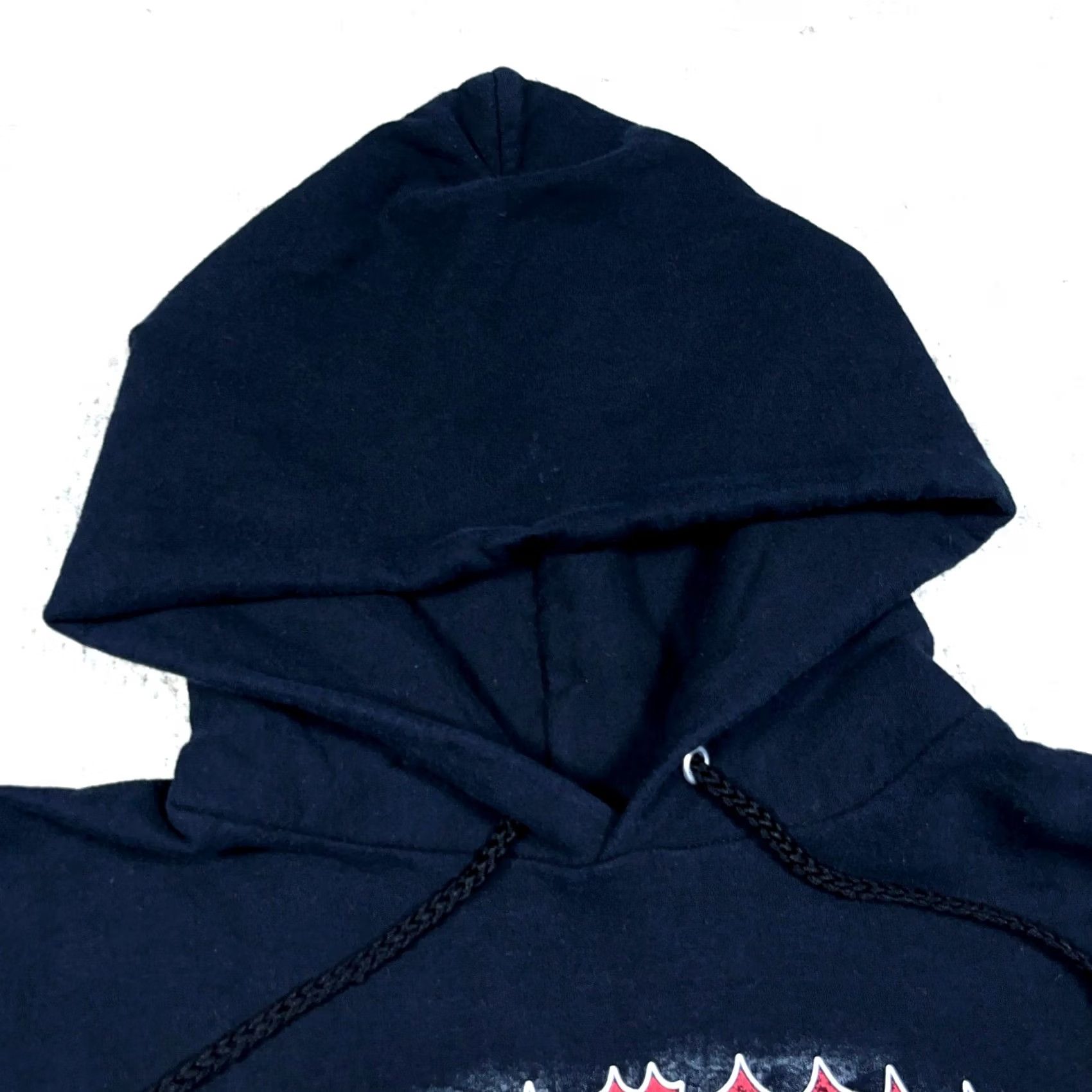 Hanes VINTAGE Hanes Skull Hoodie Men L Black Graphic Print Pullover Hooded Sweatshirt Size US L / EU 52-54 / 3 - 6 Thumbnail