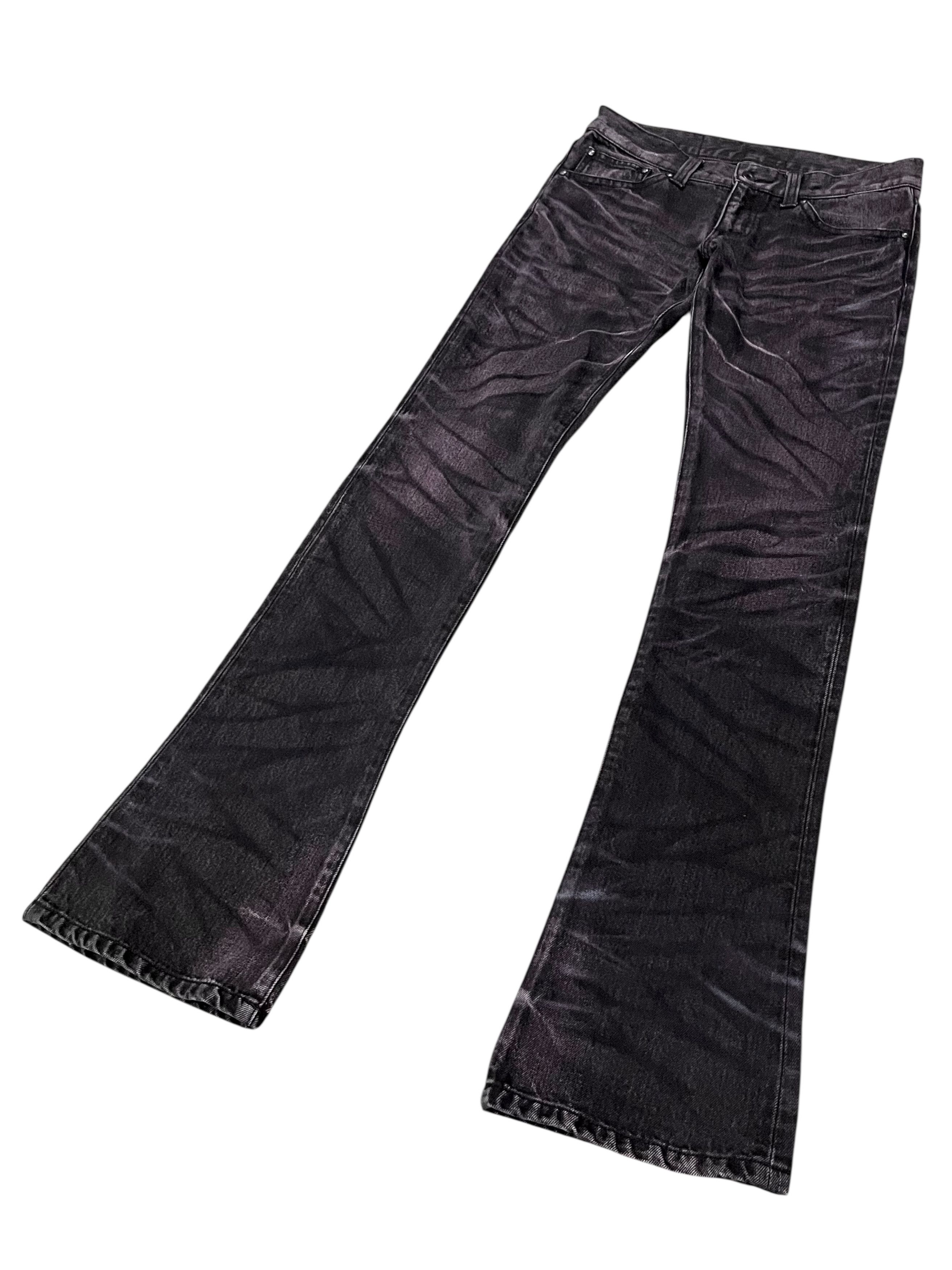 Tornado Mart Vintage Tornado Mart Clawmark tiger Flare Denim 27" Size US 27 - 3 Thumbnail