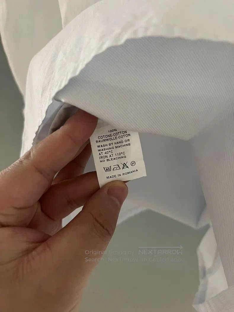 Raf Simons Raf Simons Men's Blue White Striped Shirt. Size US M / EU 48-50 / 2 - 7 Thumbnail