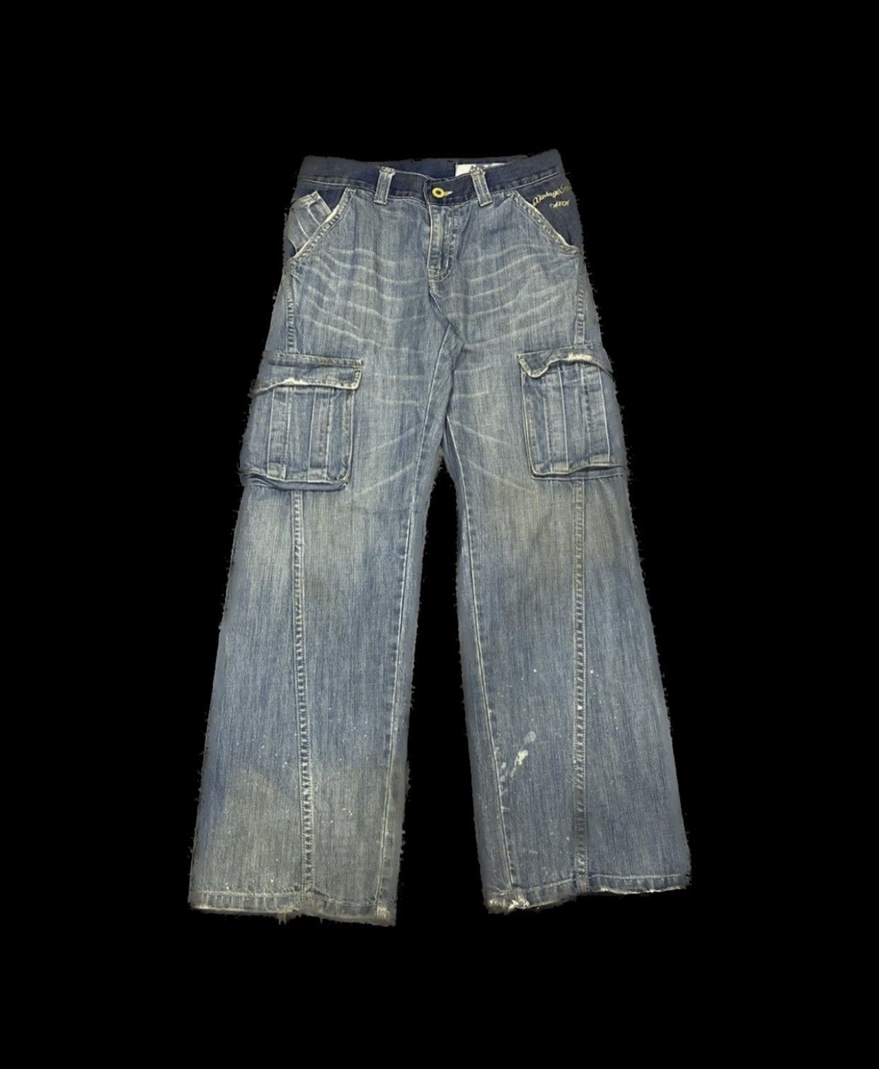 Beauty Beast × Hysteric Glamour × Japanese Brand Sick☠️ AVH Flare Cargo Jeans Baggy Loose Distressed 90s Size US 30 / EU 46 - 1 Thumbnail