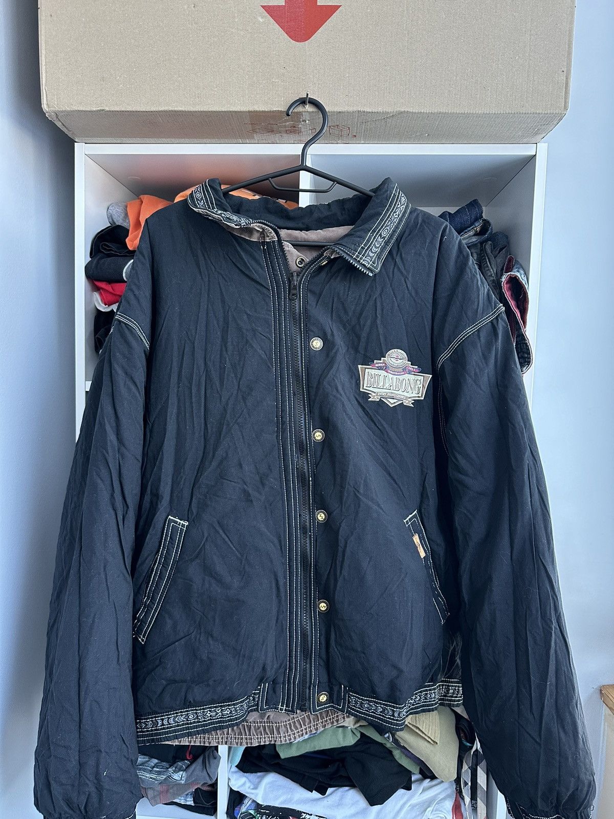 Billabong 🔥VINTAGE 2 SIDED REVERSIBLE BILLABONG JACKET🔥 Size US L / EU 52-54 / 3 - 12 Thumbnail
