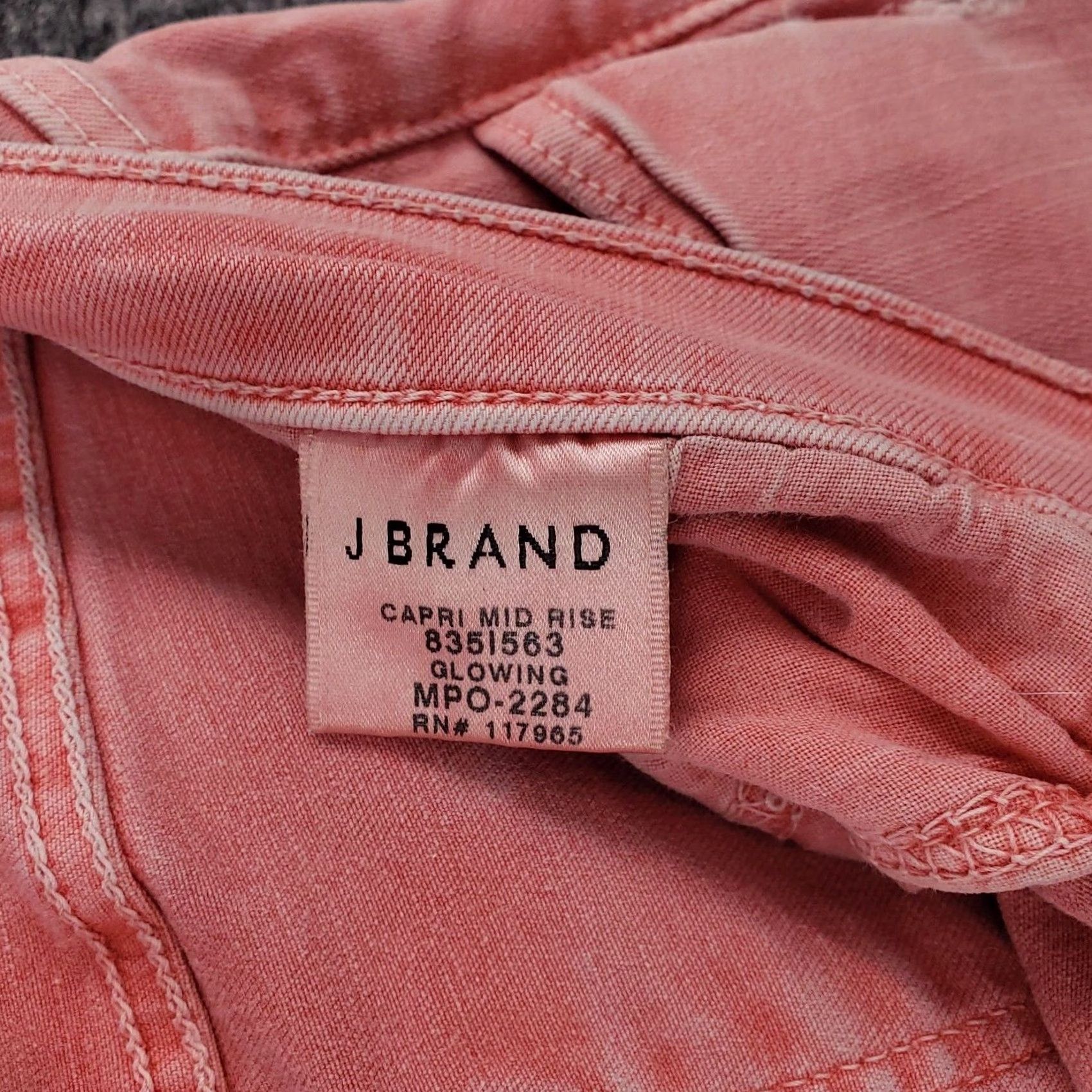 J Brand J Brand Jeans Capri Mid Rise Pink Denim Womens 27 Juniors Slim Size 27" / US 4 / IT 40 - 5 Thumbnail