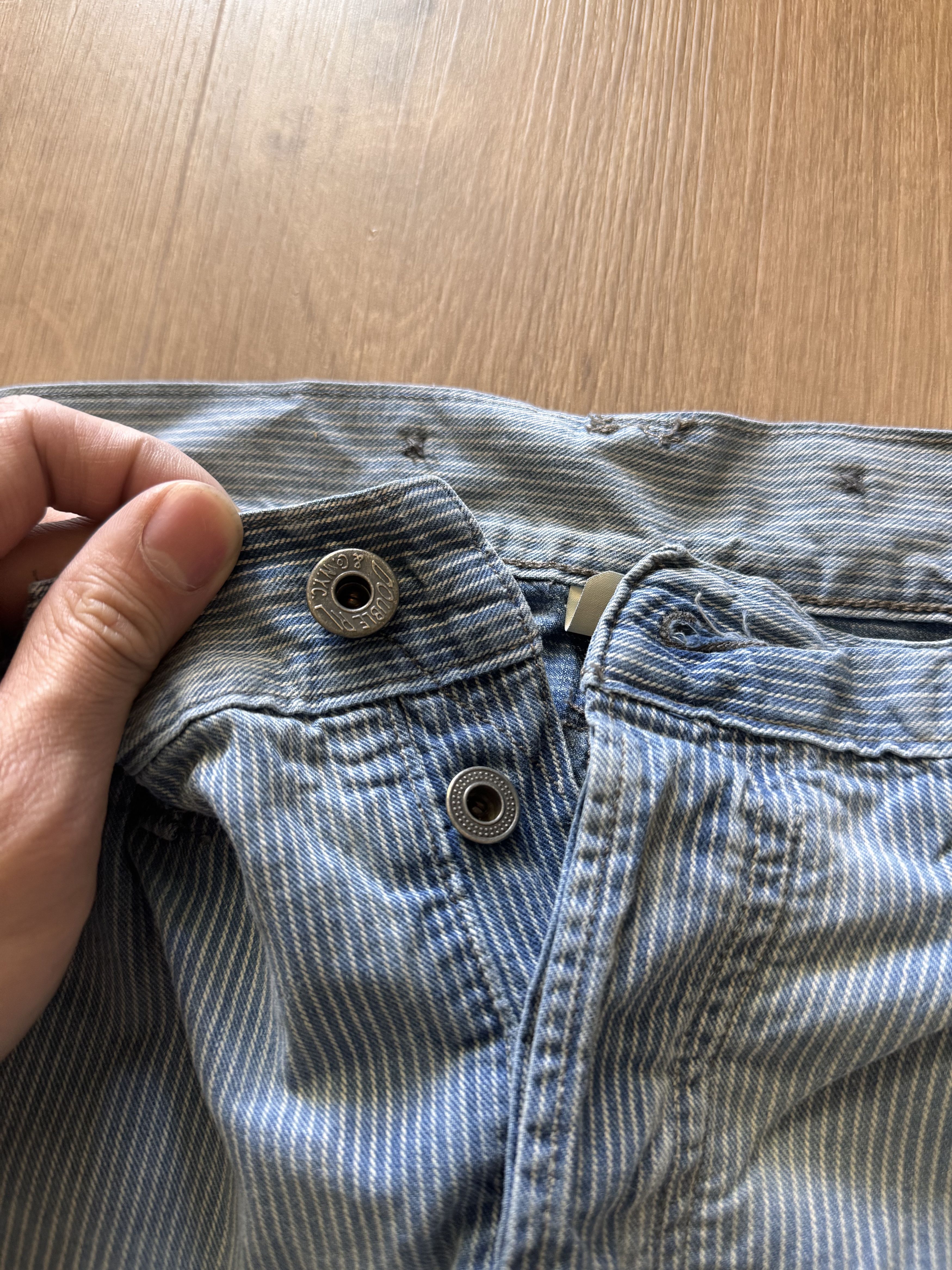 RRL Ralph Lauren RRL Vintage 5-Pocket Repaired Indigo Pant Size US 31 - 5 Thumbnail
