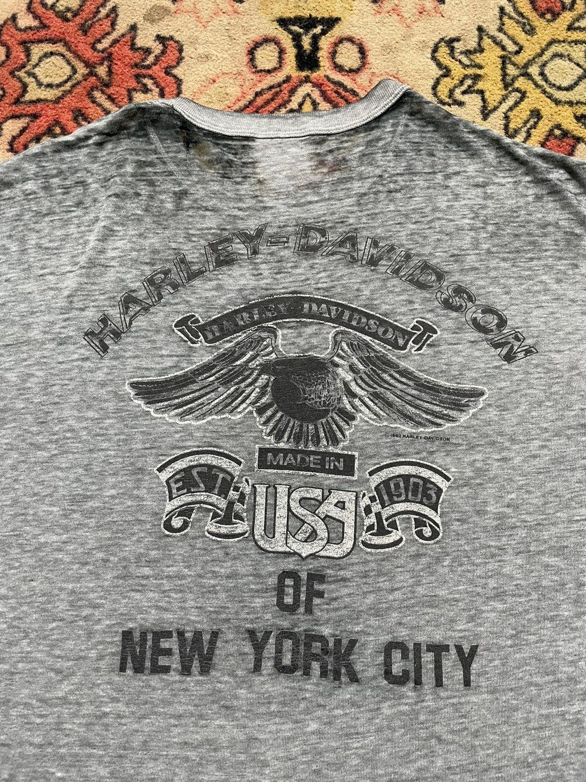 Vintage Vintage 80s Harley Davidson Size US L / EU 52-54 / 3 - 5 Thumbnail