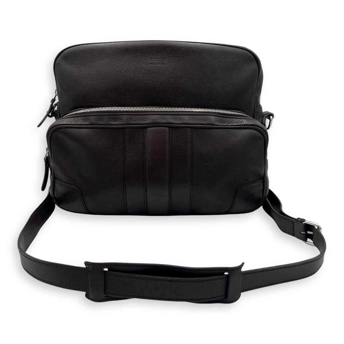 Gucci Gucci Brown Leather Unisex Reporter Messenger Crossbody Bag Size ONE SIZE - 2 Thumbnail