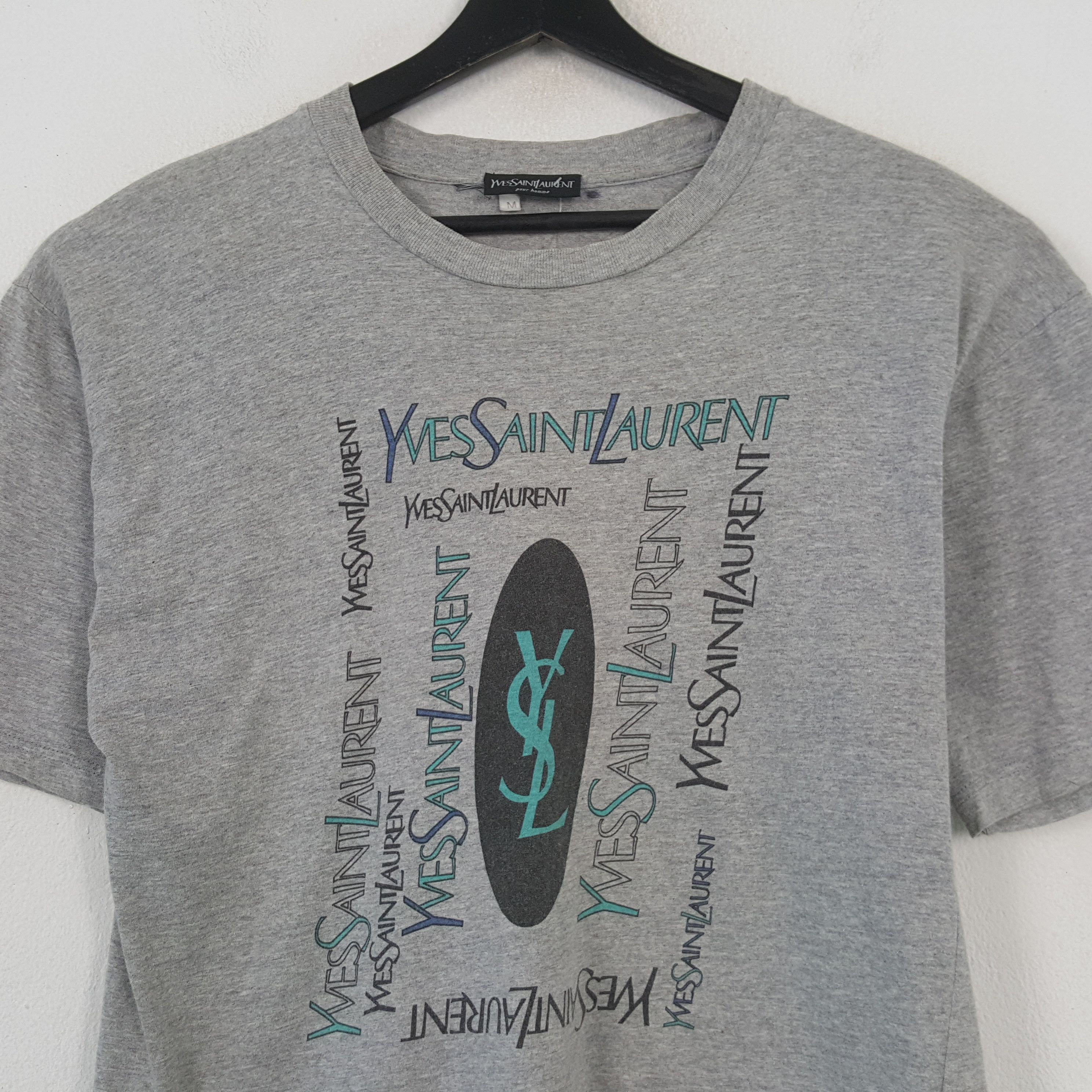 Yves Saint Laurent YVES SAINT LAUREN YSL Fashion Brand Tshirt C294N22 Size US M / EU 48-50 / 2 - 2 Thumbnail