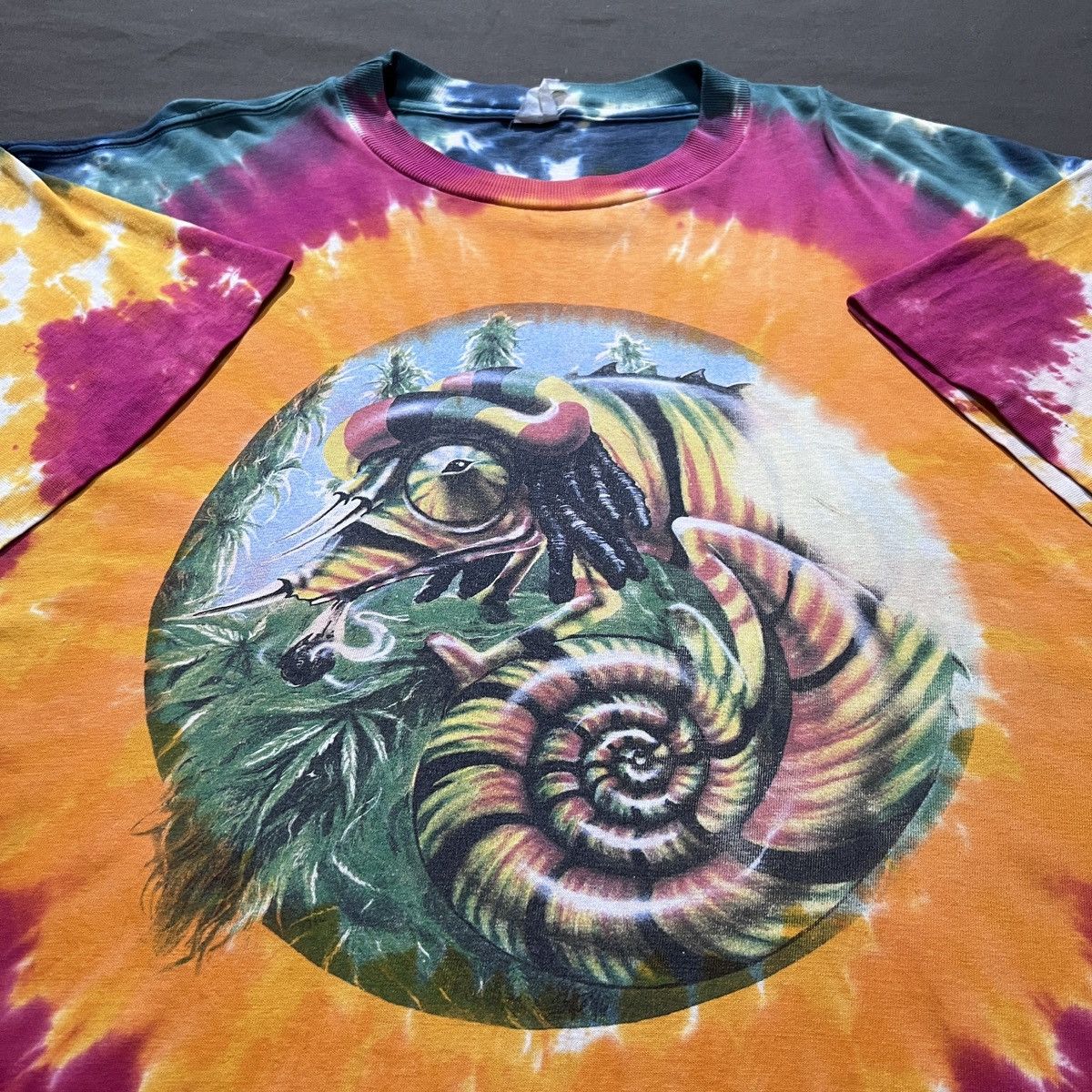 Vintage 90s Rasta Lizard Weed Marijuana Drugs XL Streetwear Graphics Size US XL / EU 56 / 4 - 1 Thumbnail