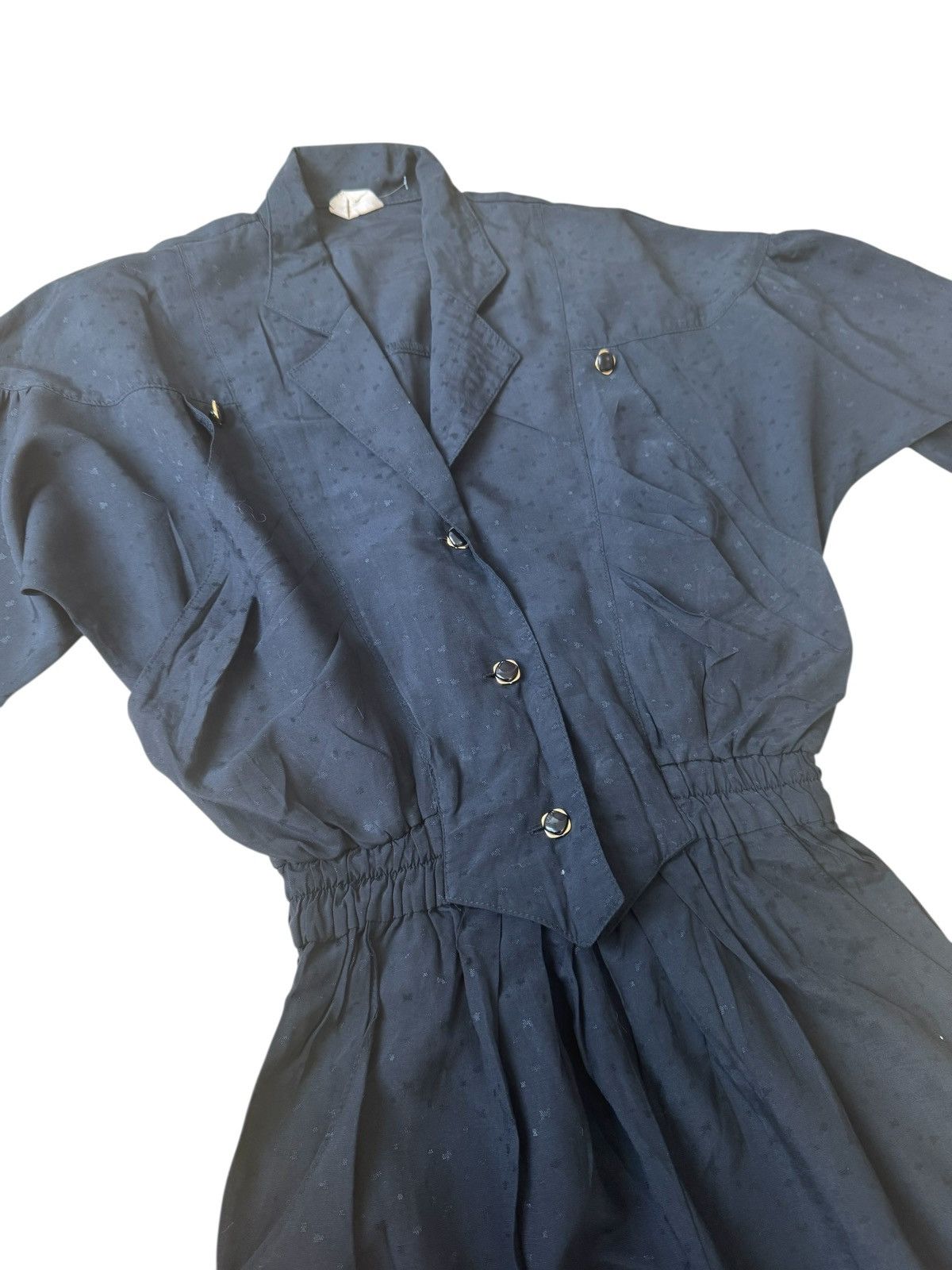 Vintage Vintage 1980s French Jumpsuit Marytime – Elastic Waist Size S / US 4 / IT 40 - 7 Thumbnail