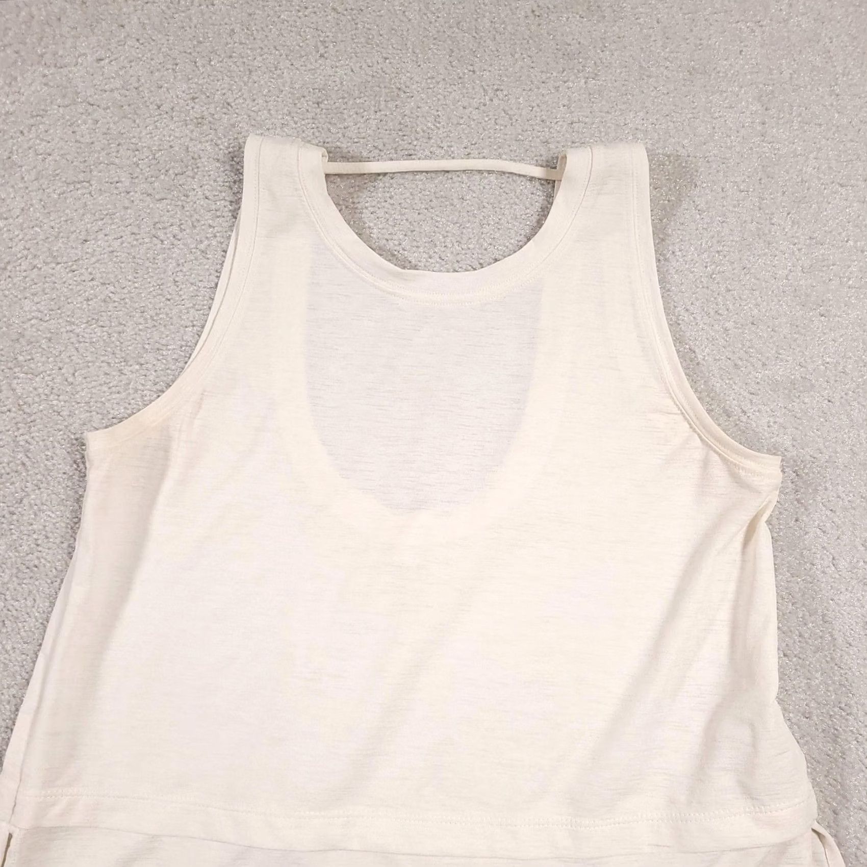 Vintage Calia Tank Top Womens XS Ivory Layered Racerback Lightweight Activewear Yoga Tank Top Women's XS Ivory Layered Racerback Athletic Tank Top Calia Size XS / US 0-2 / IT 36-38 - 3 Thumbnail