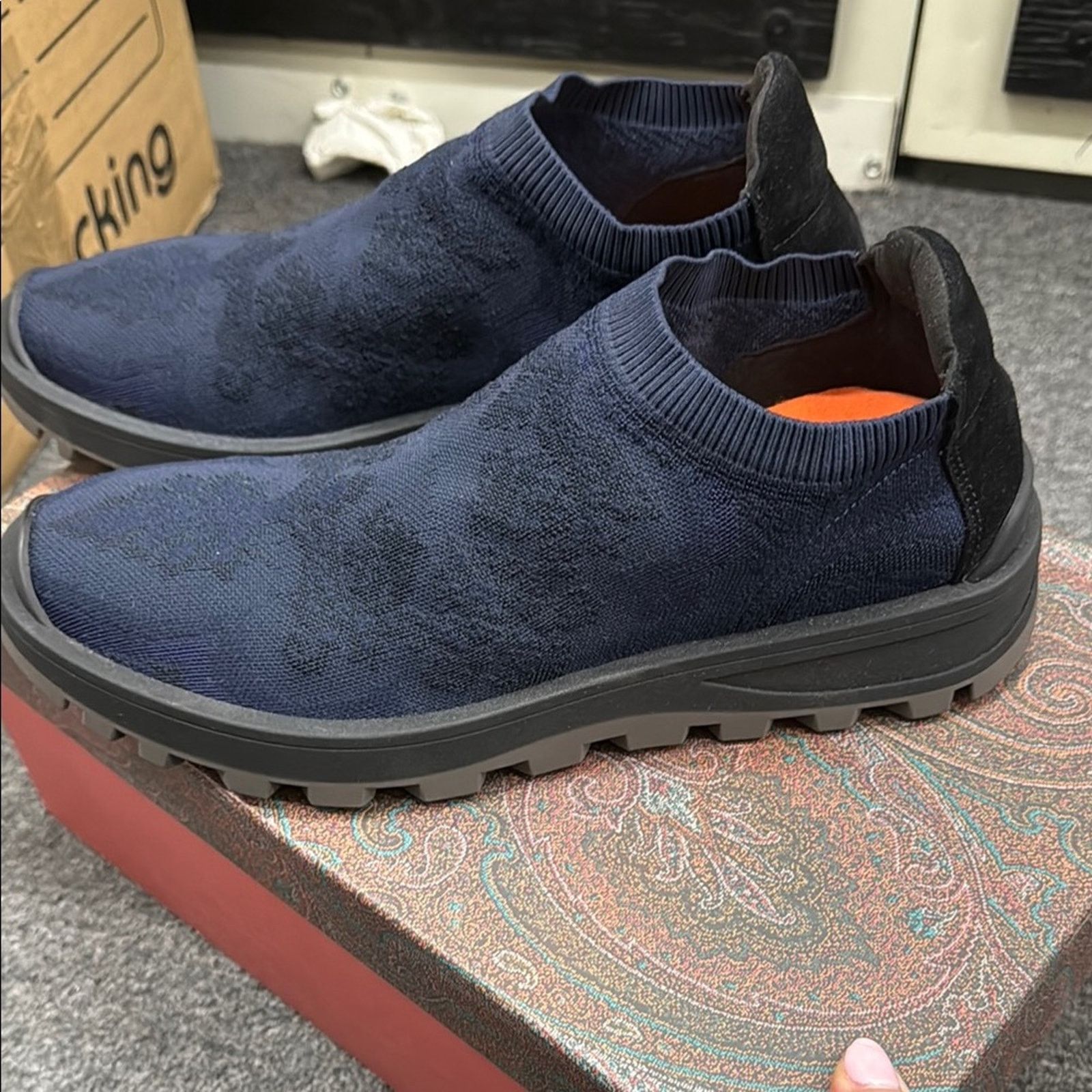 Etro NWT Etro Men's Blue Slip-On Shoes Size 41 US 8 Size US 8 / EU 41 - 3 Thumbnail