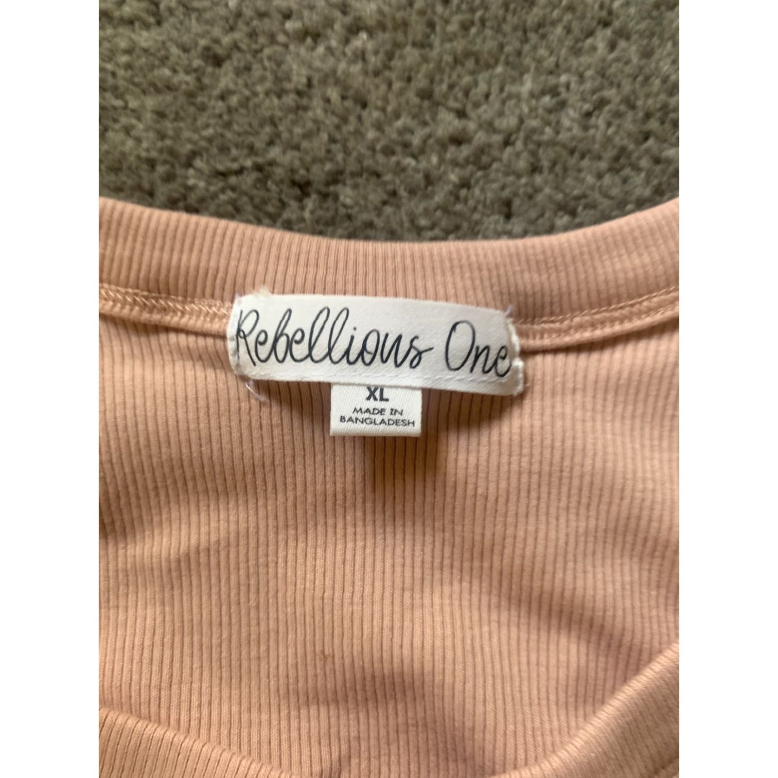 Vintage Rebellious One Tank Top Womens XL Sleeveless Round Neck Pink Top Size XL / US 12-14 / IT 48-50 - 4 Thumbnail