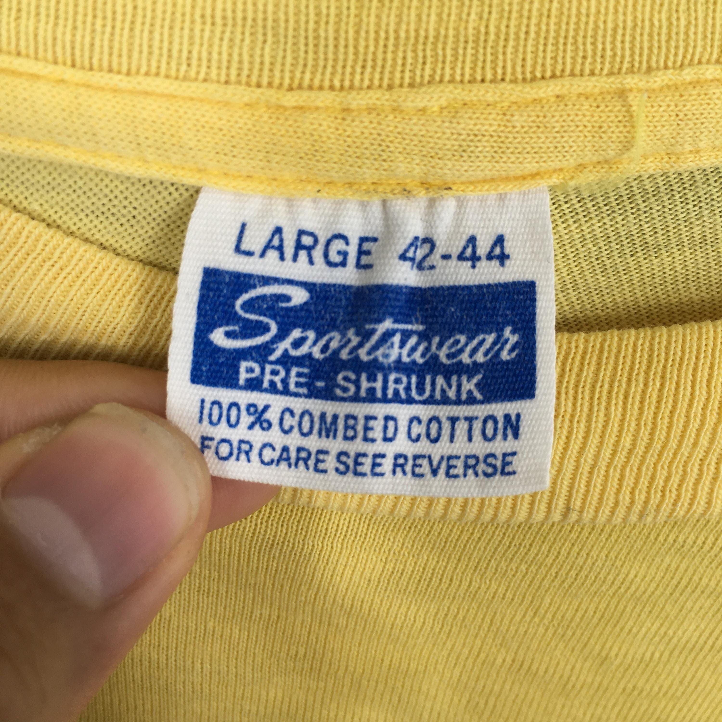 Lightning Bolt × Vintage Vintage 80's Shaun Tomson Surfer Yellow Tshirt Large Size US L / EU 52-54 / 3 - 7 Thumbnail