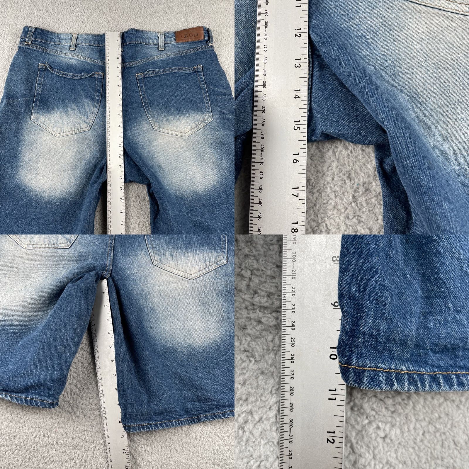 Izod VINTAGE IZOD Denim Jean Shorts Jorts 42 Regular Inseam 11” Blue Mens 90s Streetwear Baggy Y2k EUC Size US 42 / EU 58 - 10 Thumbnail