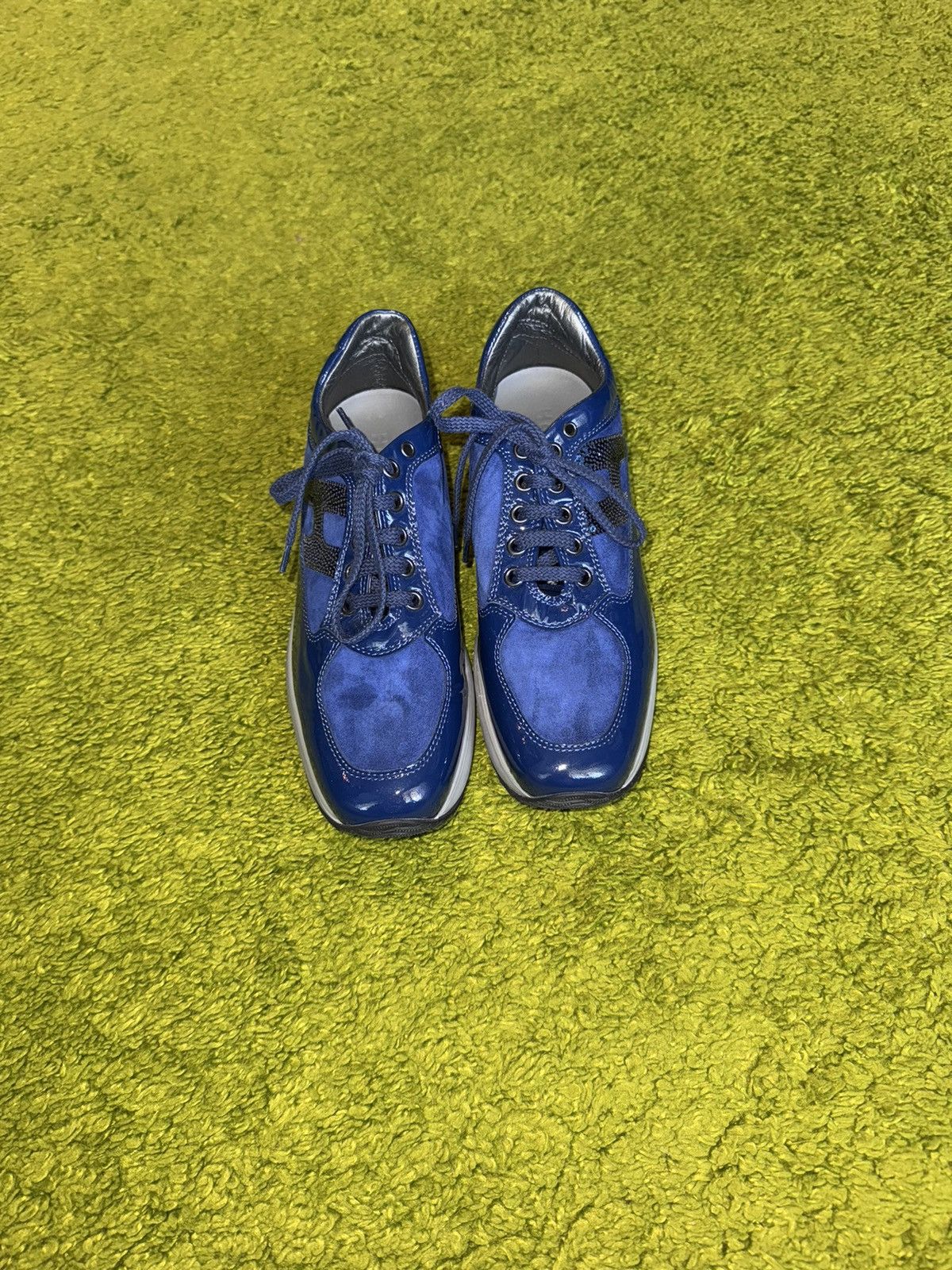 Hogan Hogan Interactive patent leather + suede sneakers Size US 7 / IT 37 - 3 Thumbnail