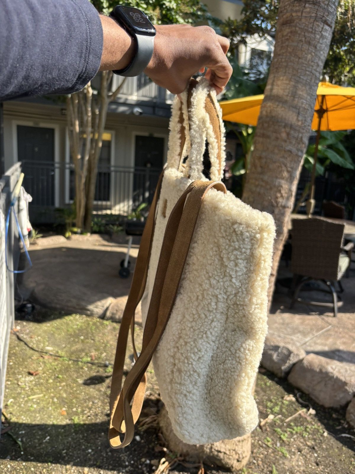 Telfar × Ugg TELFAR X UGG Reverse shopping bag Medium Natural Size ONE SIZE - 4 Thumbnail