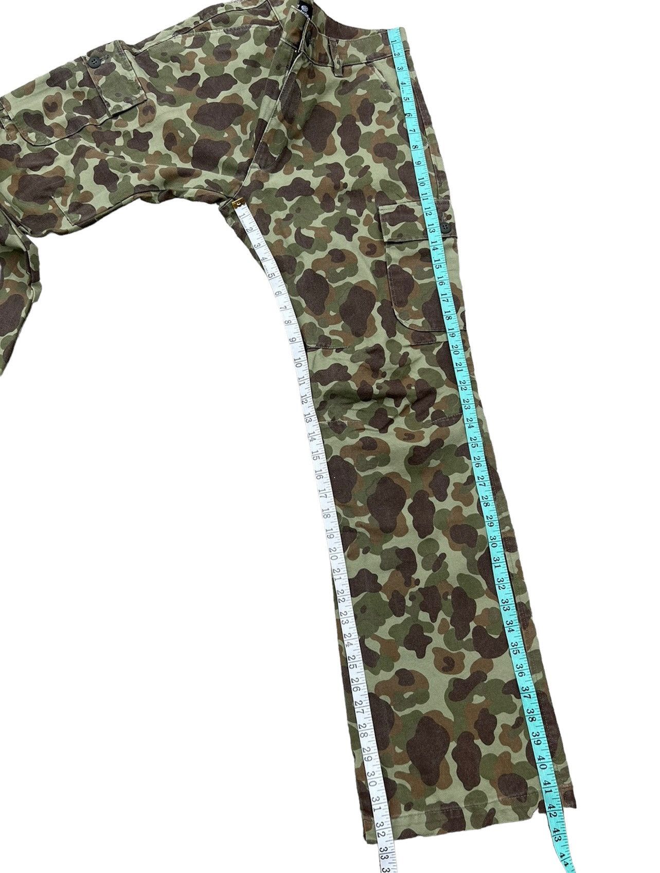 Vintage Vintage Larry Pgc Japan Camouflage Flare Cargo Trouser Size US 31 - 5 Thumbnail