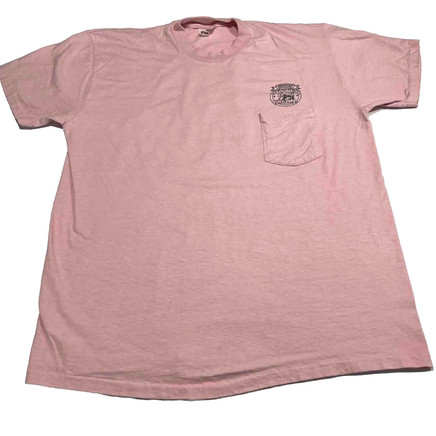 Vintage VINTAGE Newport Oyster Bar & Grill Shirt XL Pink Single Stitch 1990s Stedman Graphic Tee Mens Size US XL / EU 56 / 4 - 3 Thumbnail