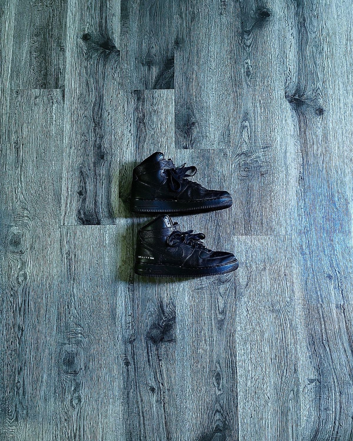 image of 1017 Alyx 9Sm x Nike Alyx X Nike Air Force 1 High Black Shoes, Men's (Size 11)
