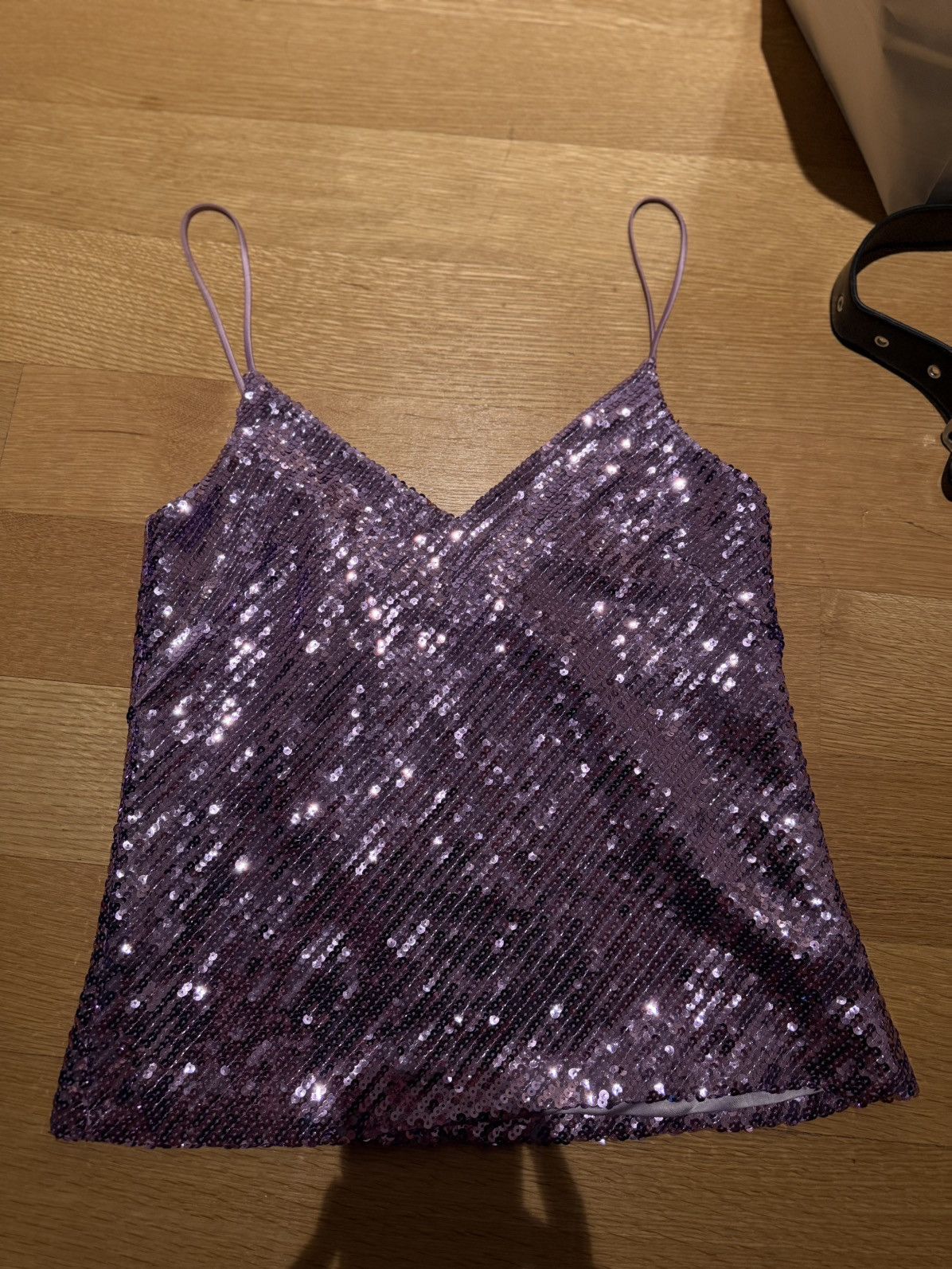 Galvan Galvan Pink/Purple Sequined Top Size S / US 4 / IT 40 - 3 Thumbnail