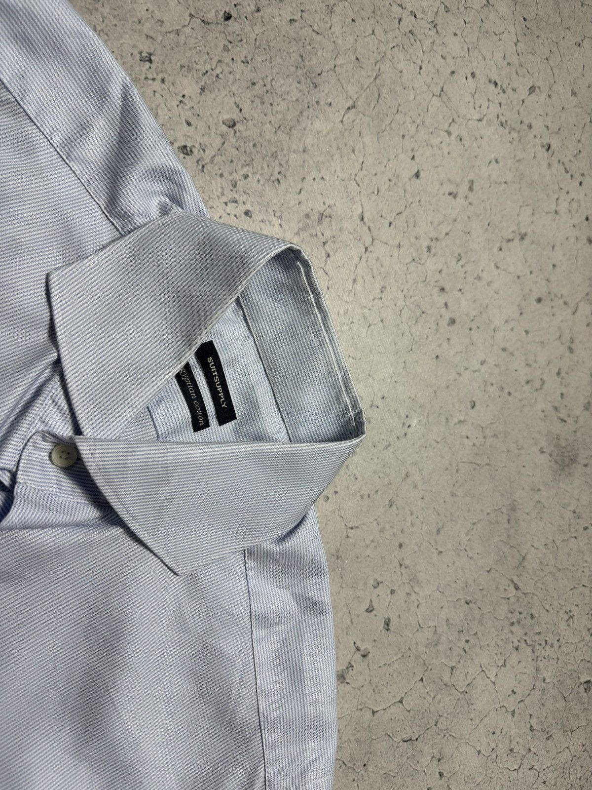 Suitsupply Suitsupply Luxury Button Shirt Blue Size US M / EU 48-50 / 2 - 5 Thumbnail