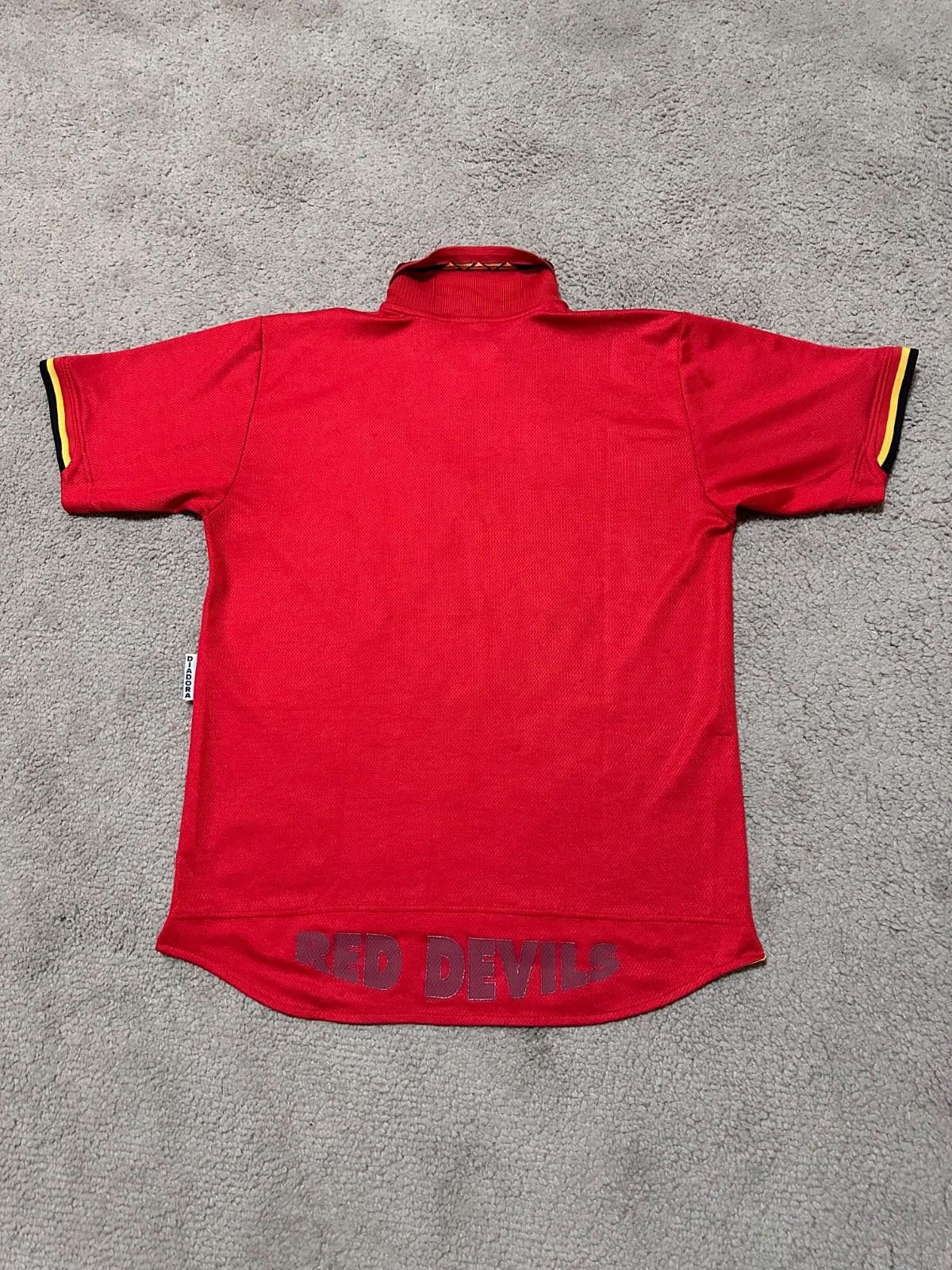 Diadora Diadora Belgium 1996/97 Home Football Shirt Soccer Jersey XL Size US XL / EU 56 / 4 - 7 Thumbnail