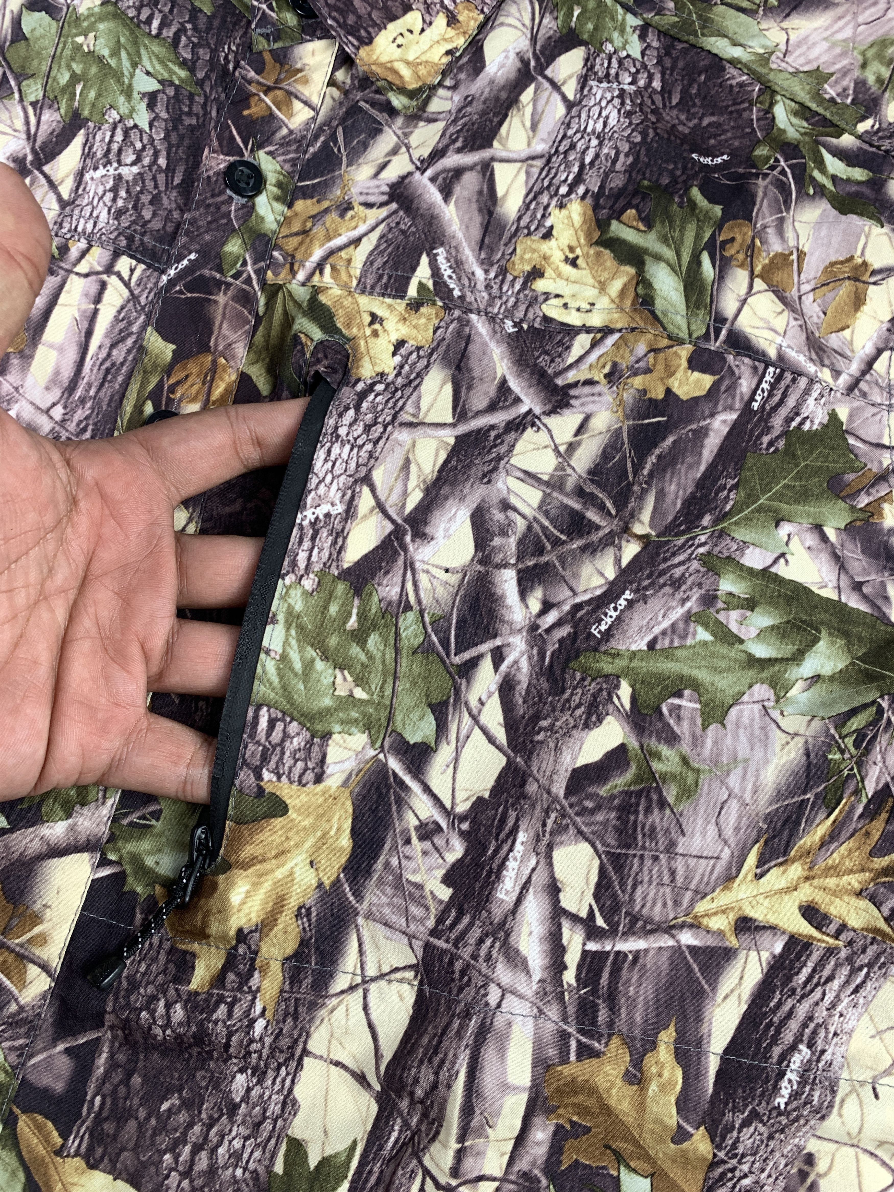 Japanese Brand Fieldcore Hunting Realtree Camo Vent Outdoor Shirt (L) Size US L / EU 52-54 / 3 - 3 Thumbnail