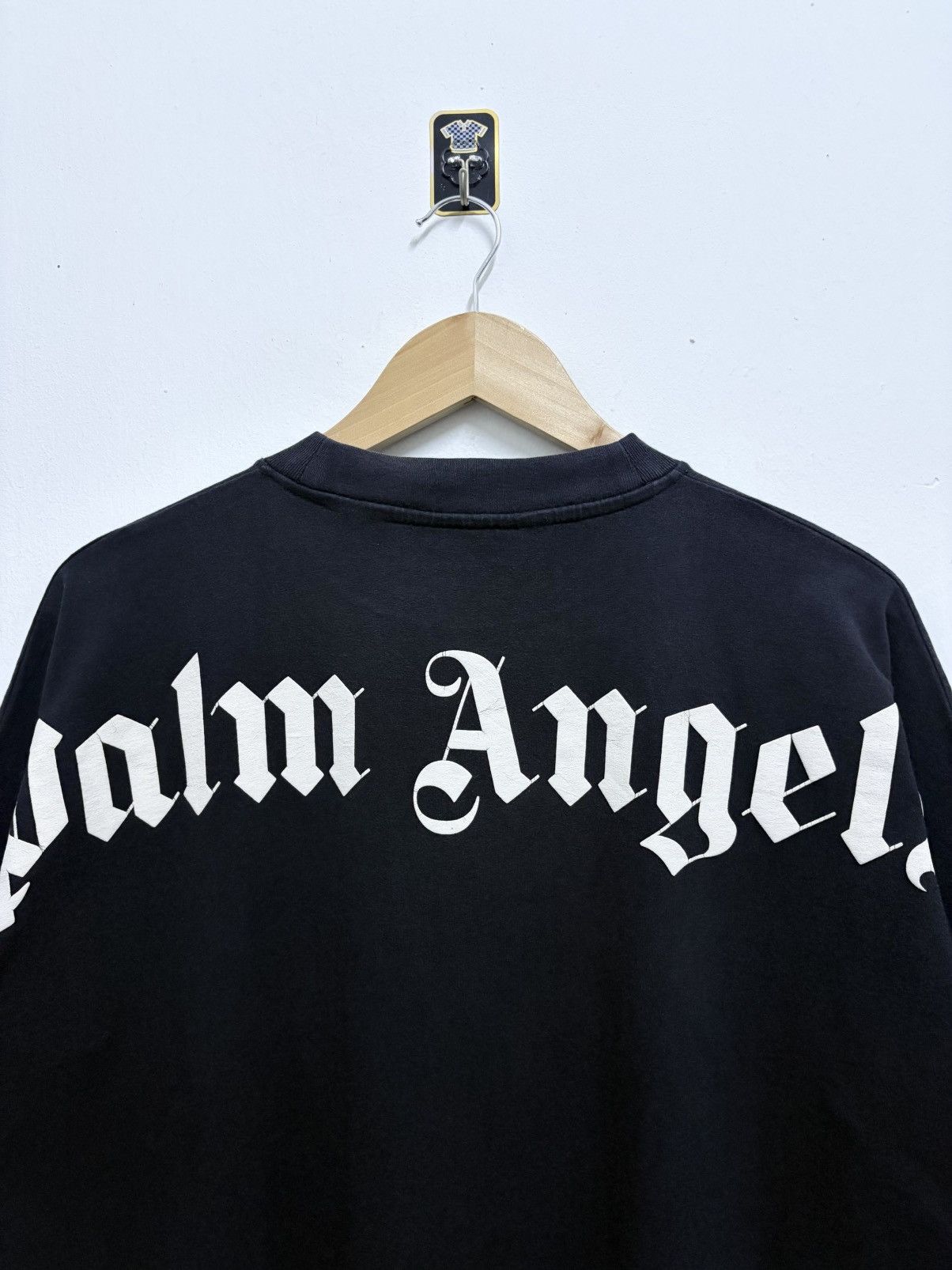 Palm Angels 2000's Palm Angels - Black Curved Classic Baggy T-Shirt Size US M / EU 48-50 / 2 - 3 Thumbnail