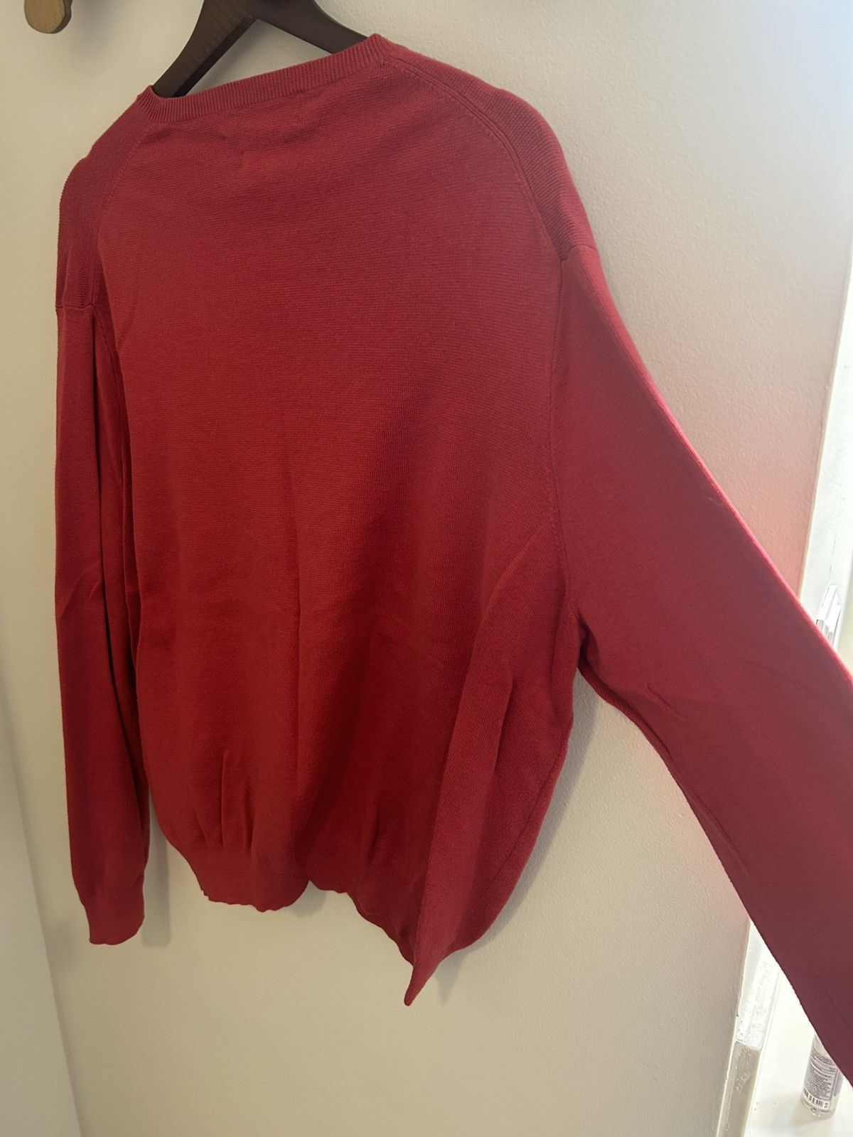 Polo Ralph Lauren Ralph Lauren Men's 100% Pima Cotton V-Neck Sweater in Red Size US XL / EU 56 / 4 - 5 Thumbnail