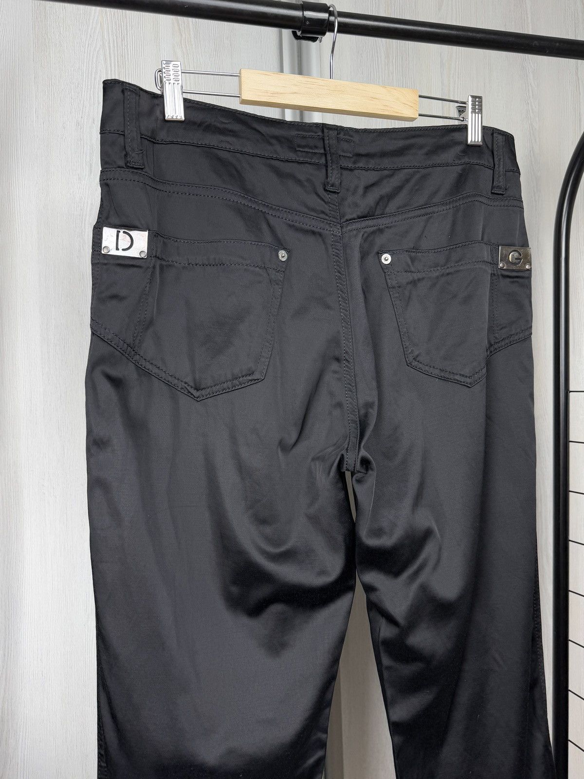 Dolce & Gabbana Dolce & Gabbana vintage black nylon flared wide pants hype Size US 34 / EU 50 - 9 Thumbnail