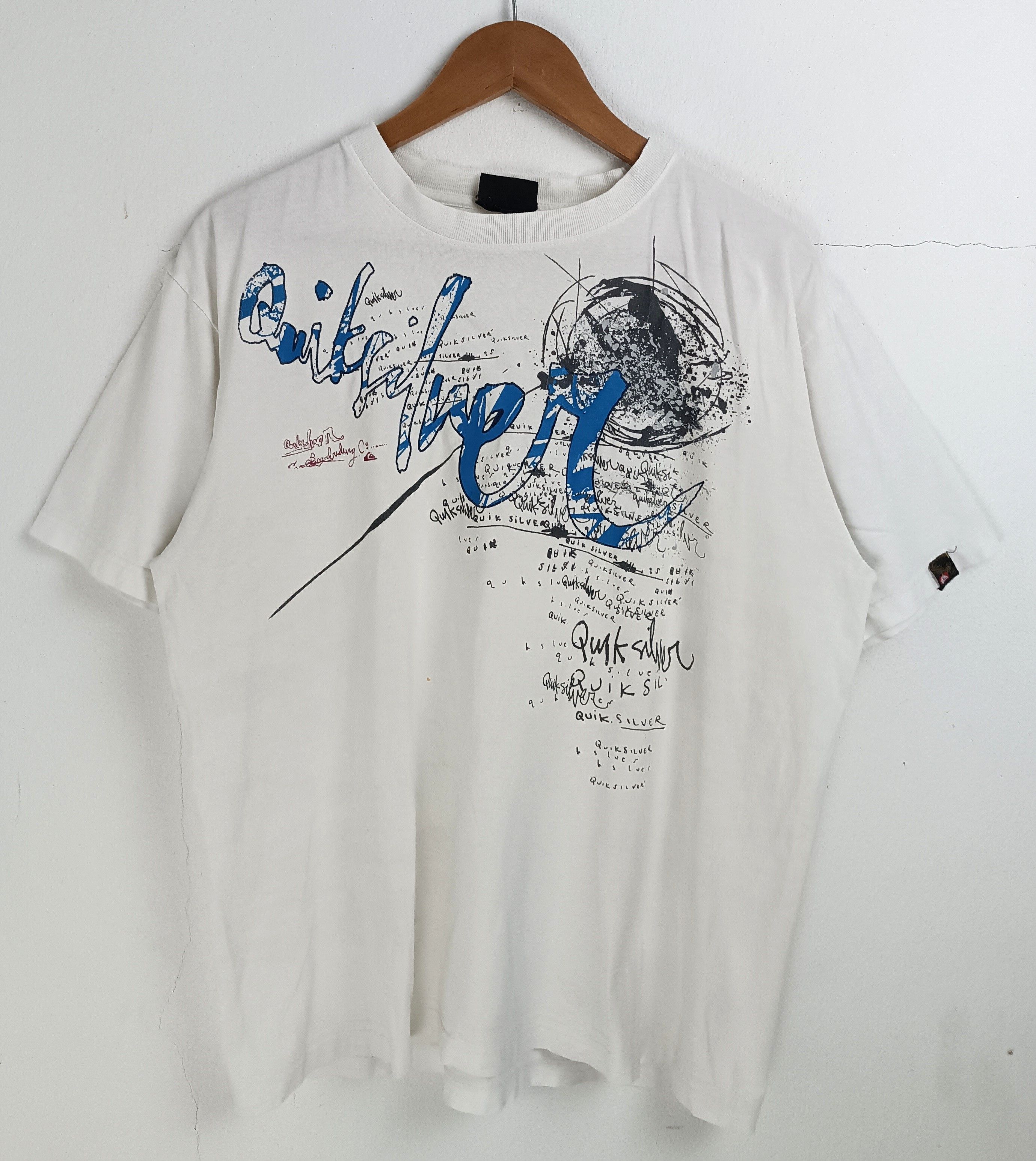 Quiksilver VINTAGE 90S QUIKSILVER CRAZY DESIGN Y2K STYLE VERY RARE Size US L / EU 52-54 / 3 - 3 Thumbnail