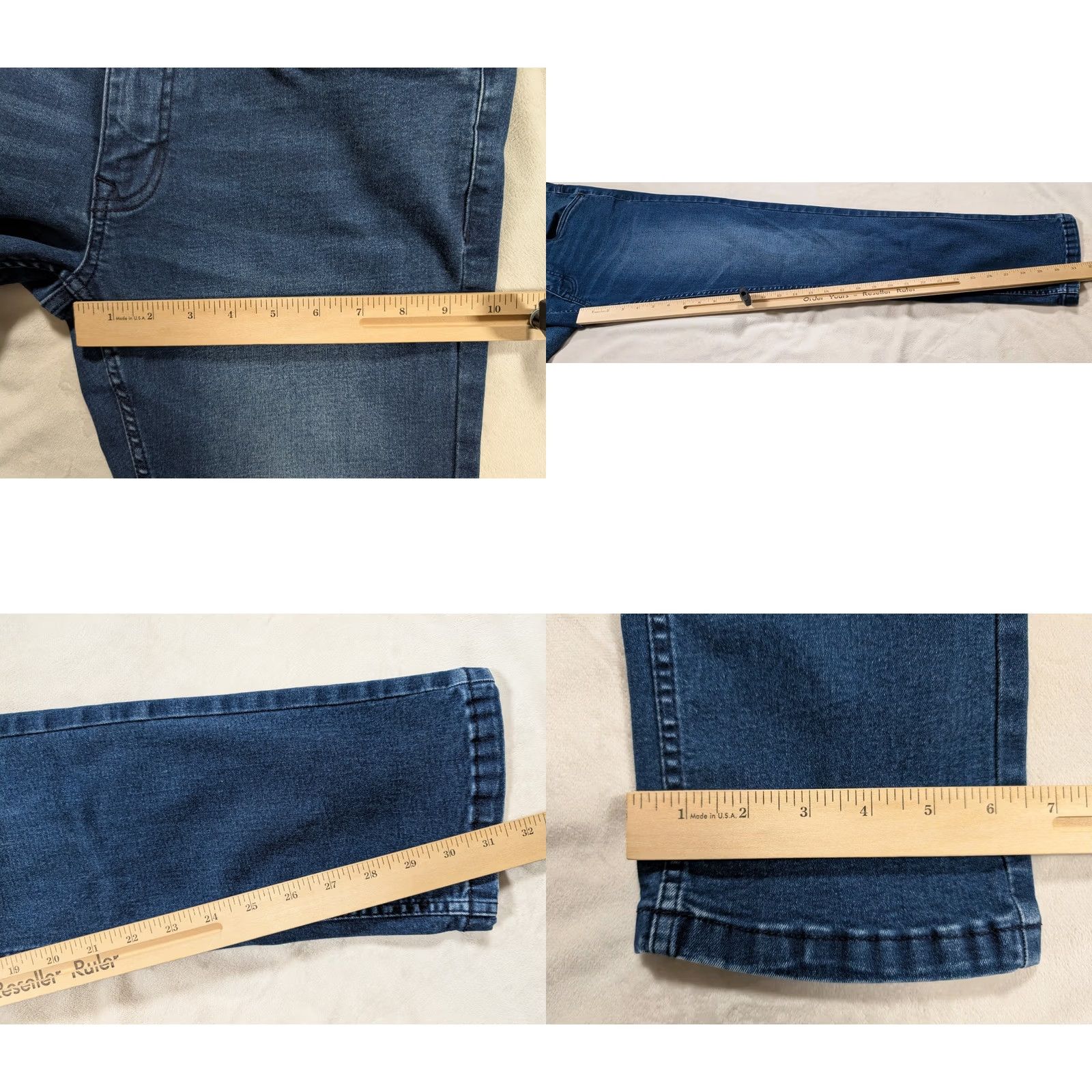 Denime The Perfect Jean NYC Slim Fit Jeans Mens 31 x 32 Blue Stretch Denim Shirt? Size US 31 - 9 Thumbnail