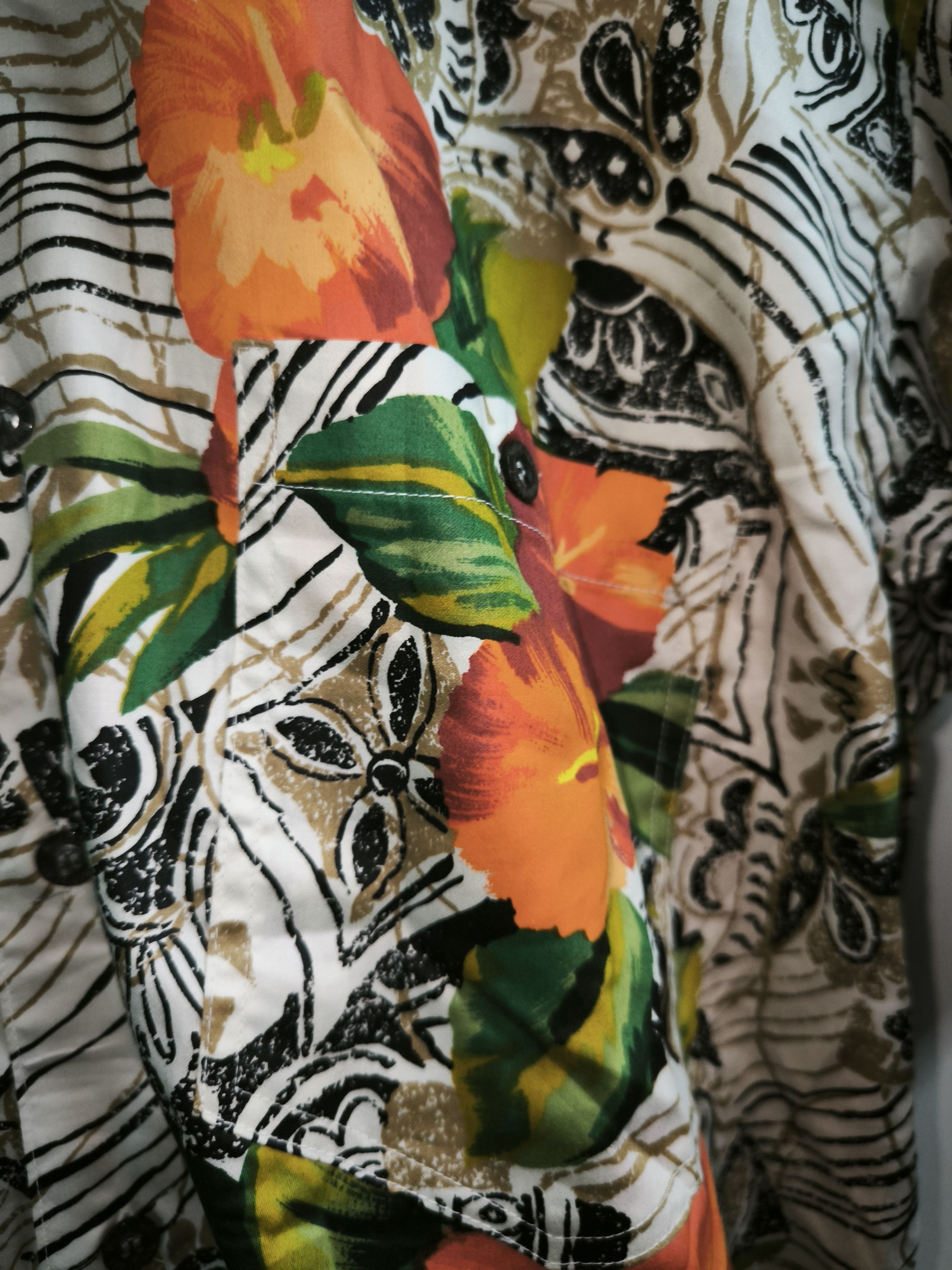 Designer × Vintage Modigliani Floral Fullprint Button Up Short Sleeve Shirt Size US M / EU 48-50 / 2 - 13 Thumbnail