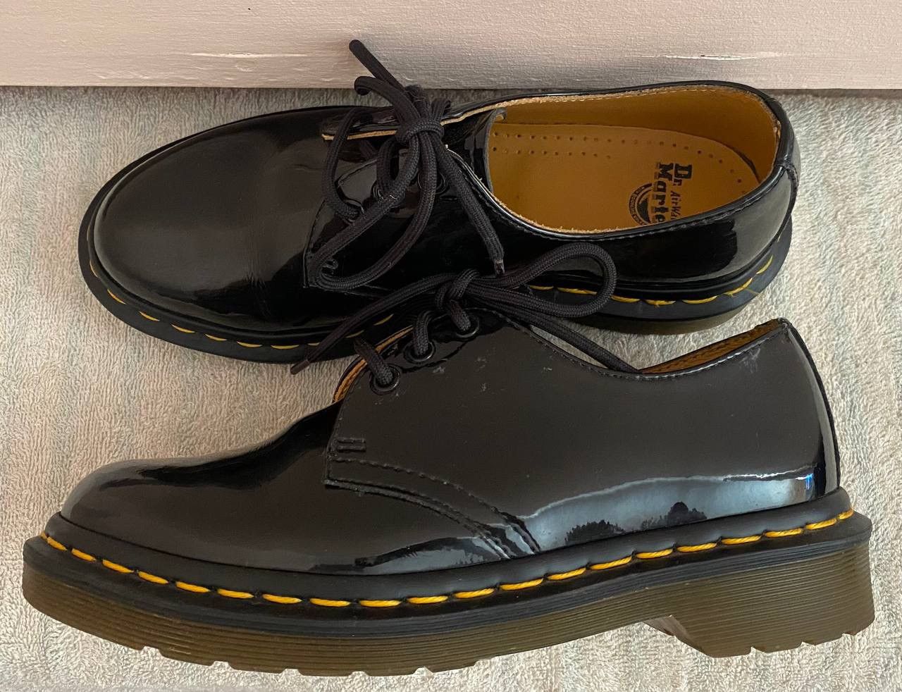 Dr. Martens × Vintage 🔥 Dr. Martens 1461 Classic Black Patent Leather Oxford Size US 6 / IT 36 - 5 Thumbnail
