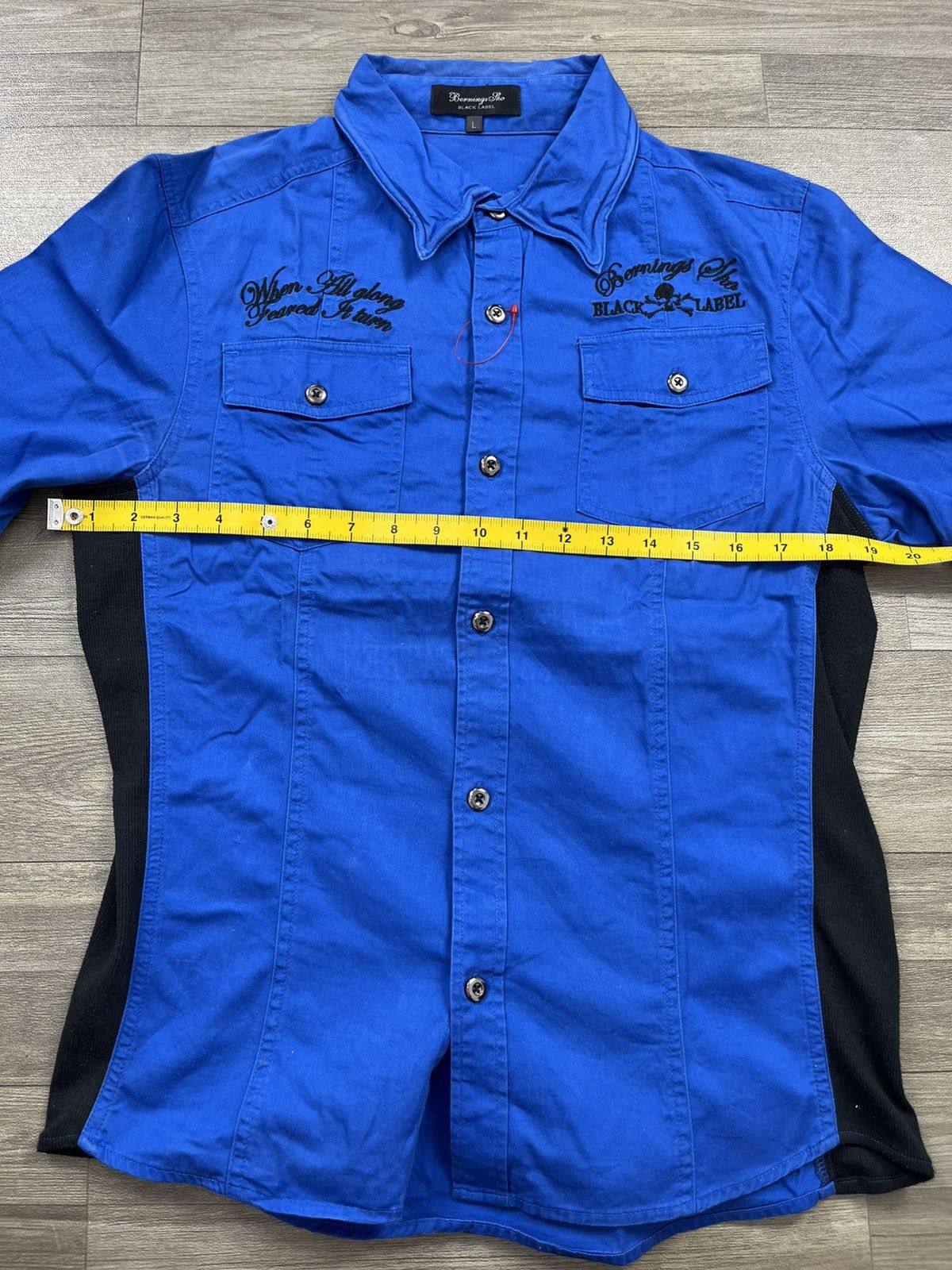 Japanese Brand Y2k Berning Sho skull ifsixwasnine punk Style Shirt Size US S / EU 44-46 / 1 - 6 Thumbnail