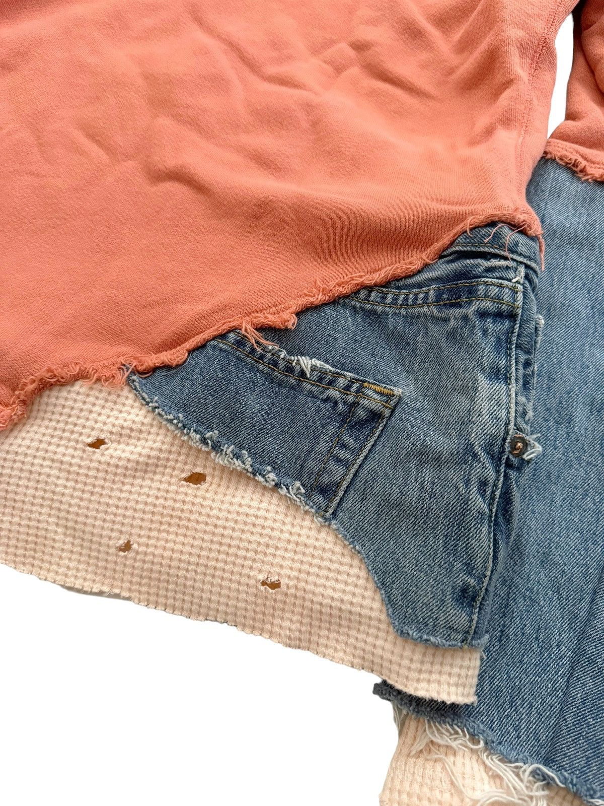 Greg Lauren Sz2 Coral Fragment Hybrid Hoodie Size US M / EU 48-50 / 2 - 10 Thumbnail