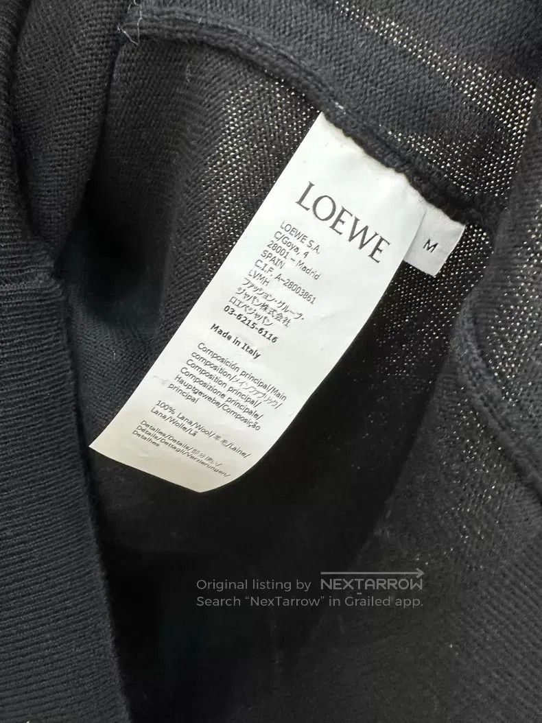 Loewe Loewe Sweater, black, crew-neck, lamb logo on chest, logo Size US M / EU 48-50 / 2 - 4 Thumbnail