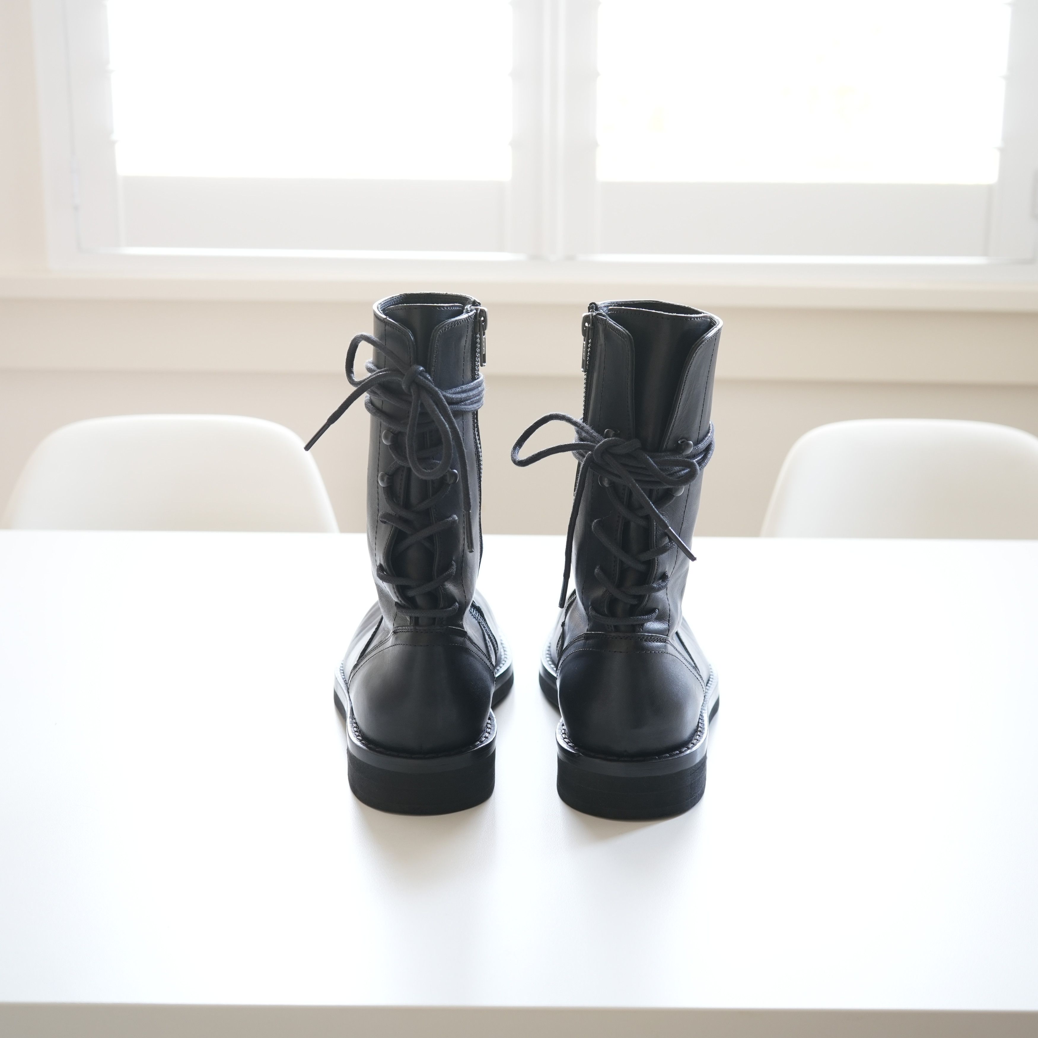 Ann Demeulemeester Backlace Corset Combat Boots Size US 7.5 / EU 40-41 - 4 Thumbnail