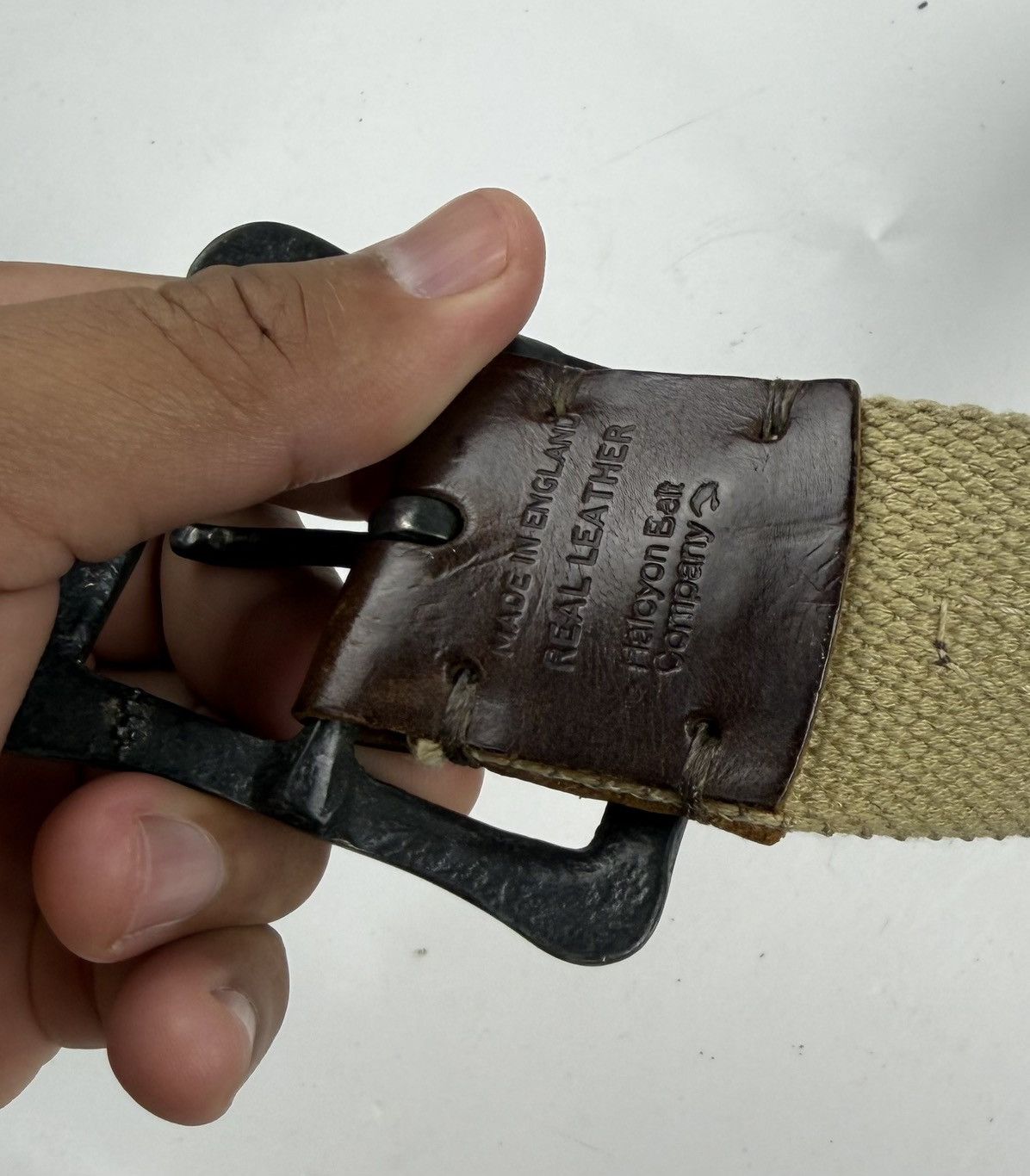 Japanese Brand rare design belt made in england tc50 Size 34 - 10 Thumbnail