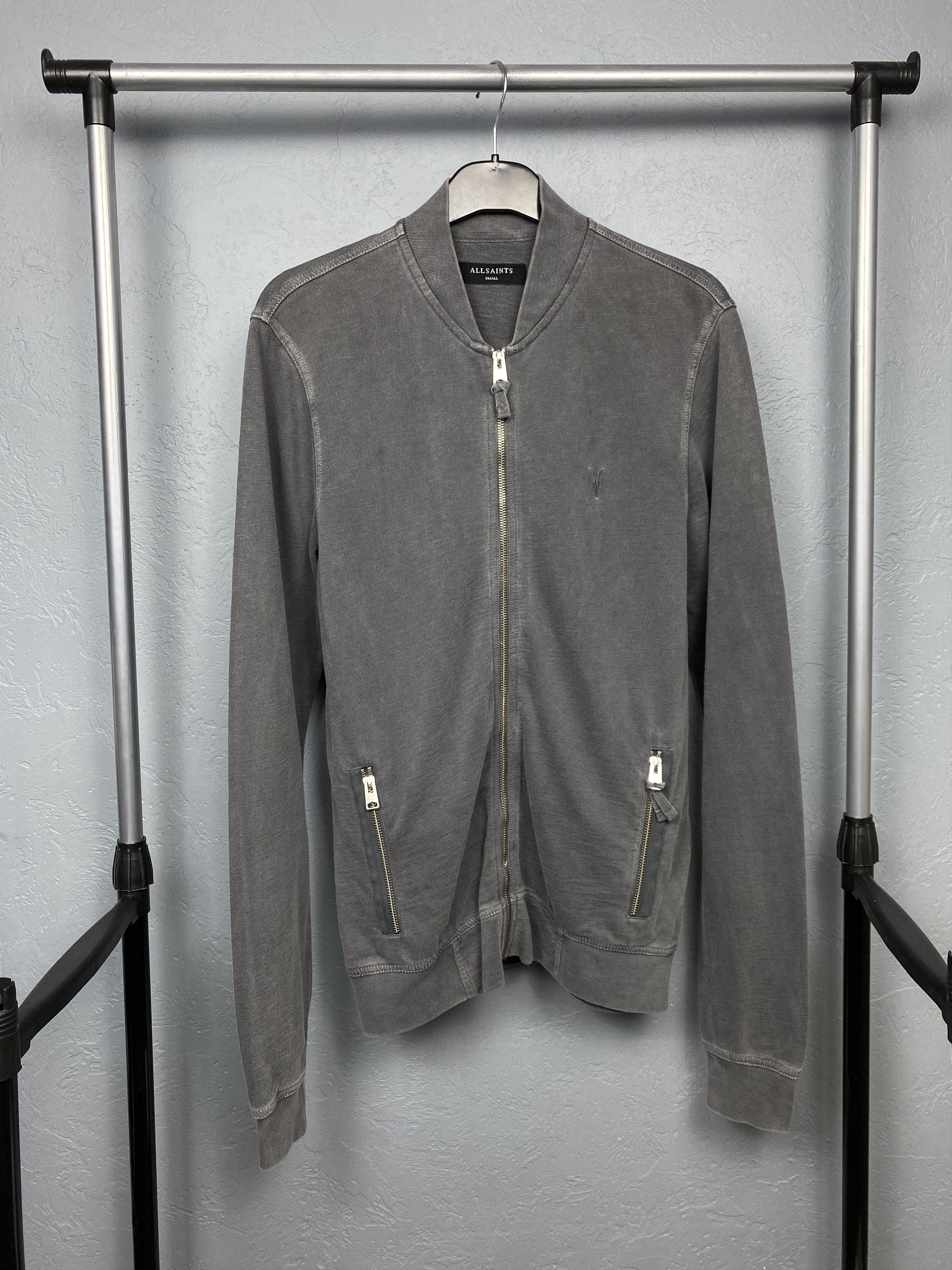 Allsaints Allsaints Vintage Mens Orian Cotton Bomber Jacket Size US S / EU 44-46 / 1 - 1 Thumbnail